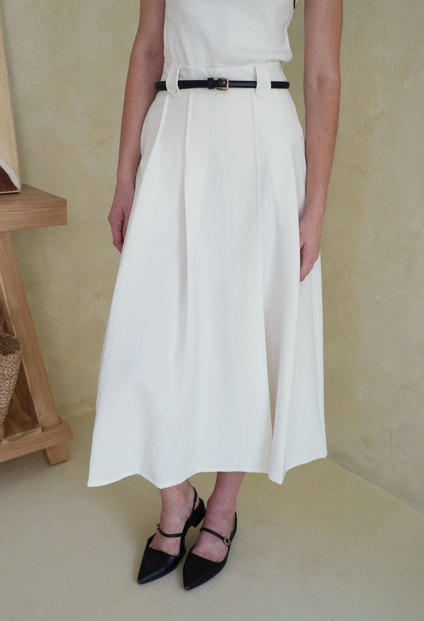 Gemma Skirt White