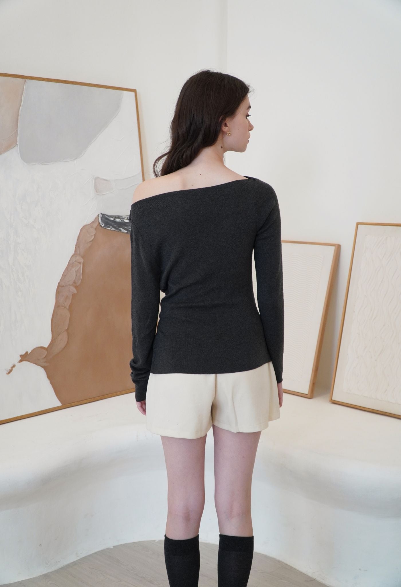 Shiloh Knit Top Graphite