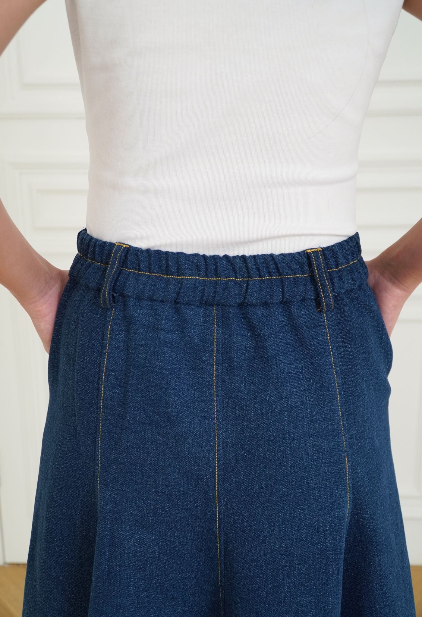 Soren Denim Skirt Dark Blue