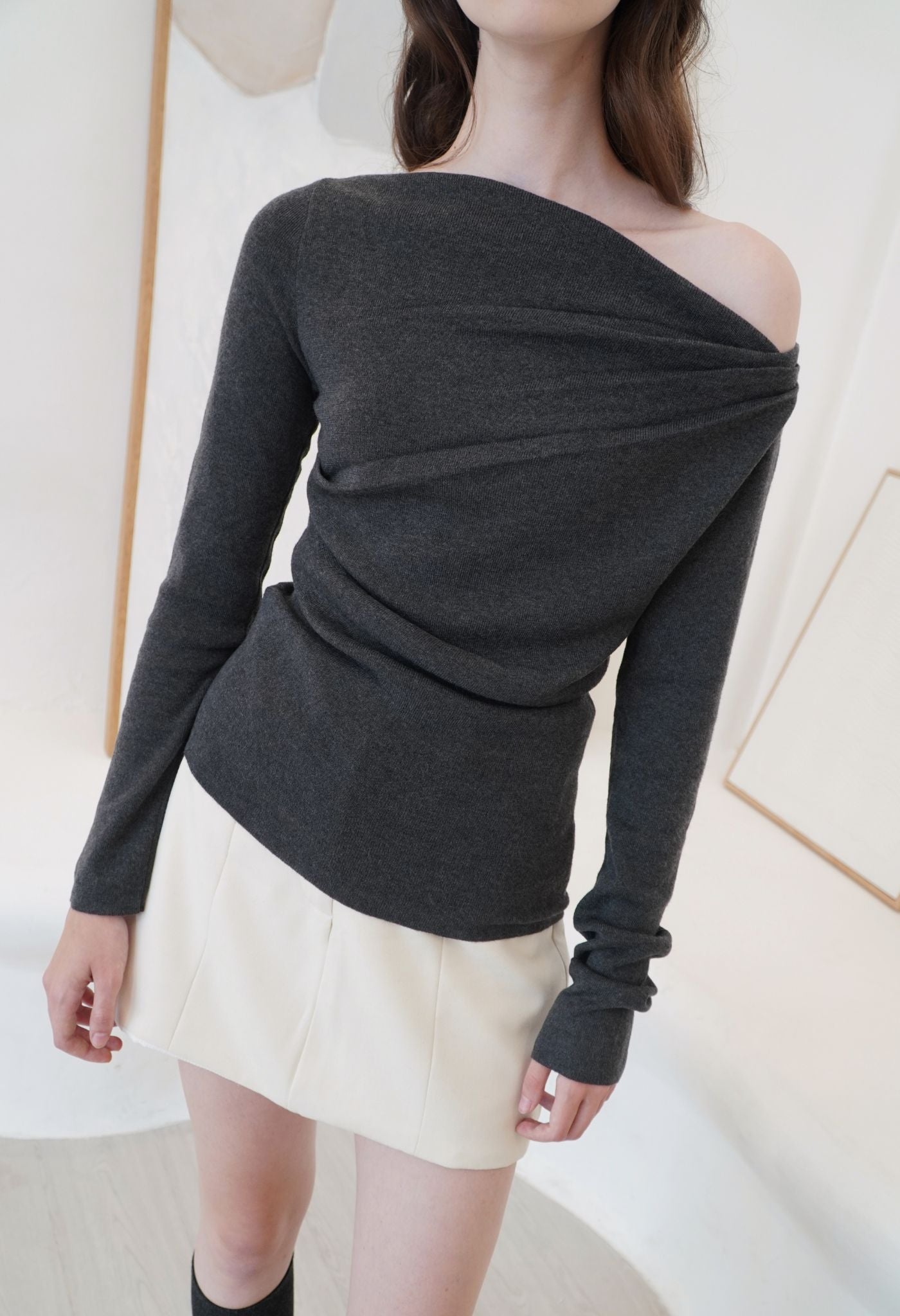 Shiloh Knit Top Graphite