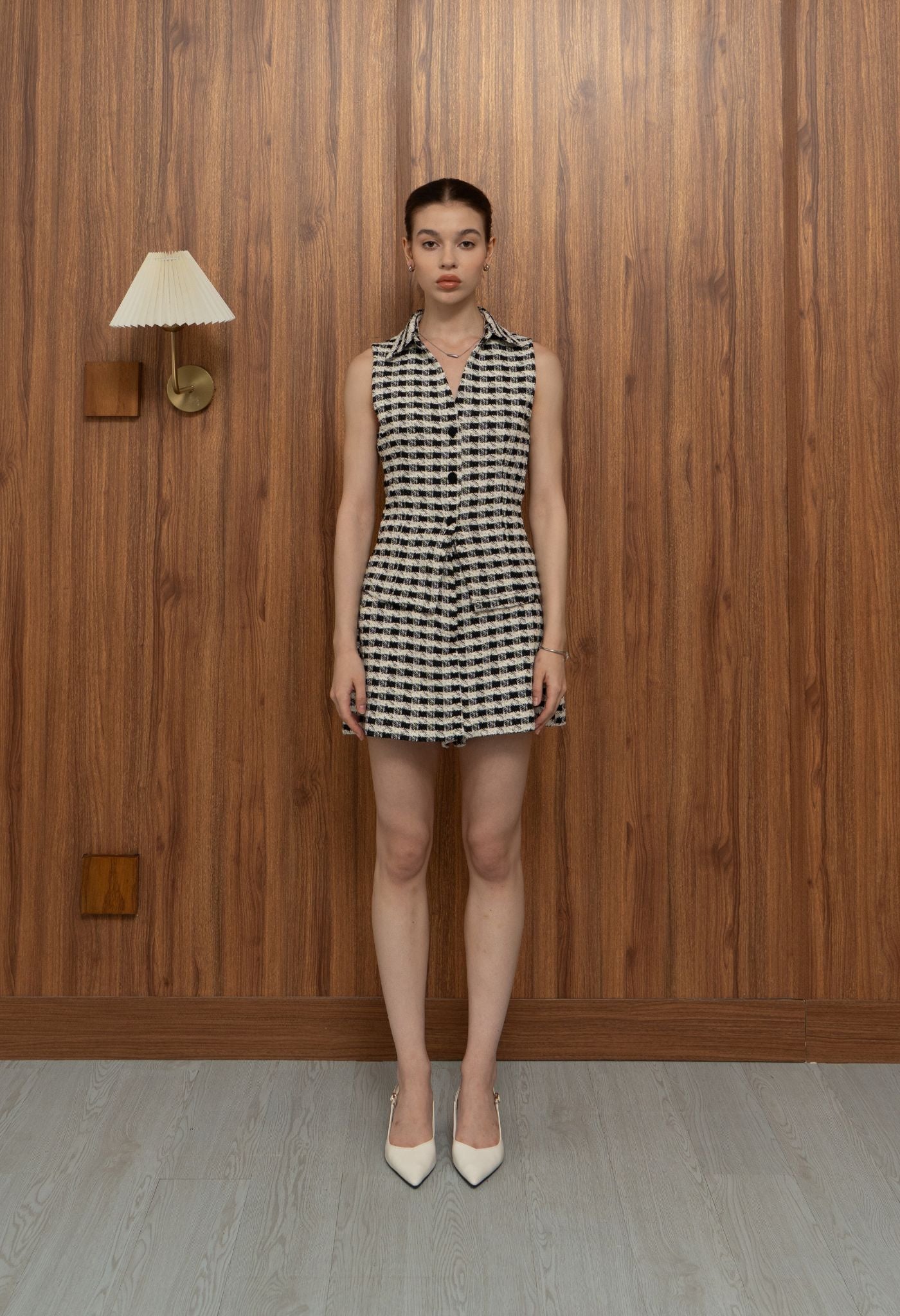 Frida Tweed Top Black Multi