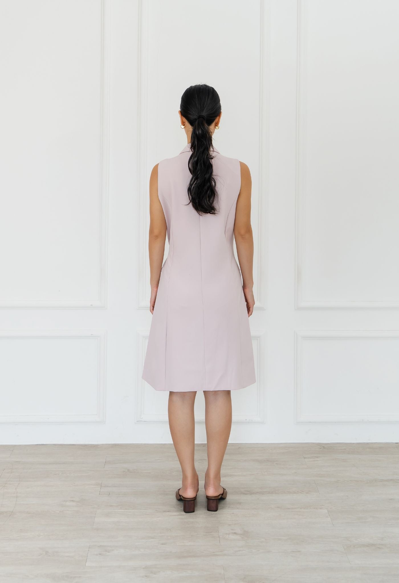 Edith Dress Powder Pink