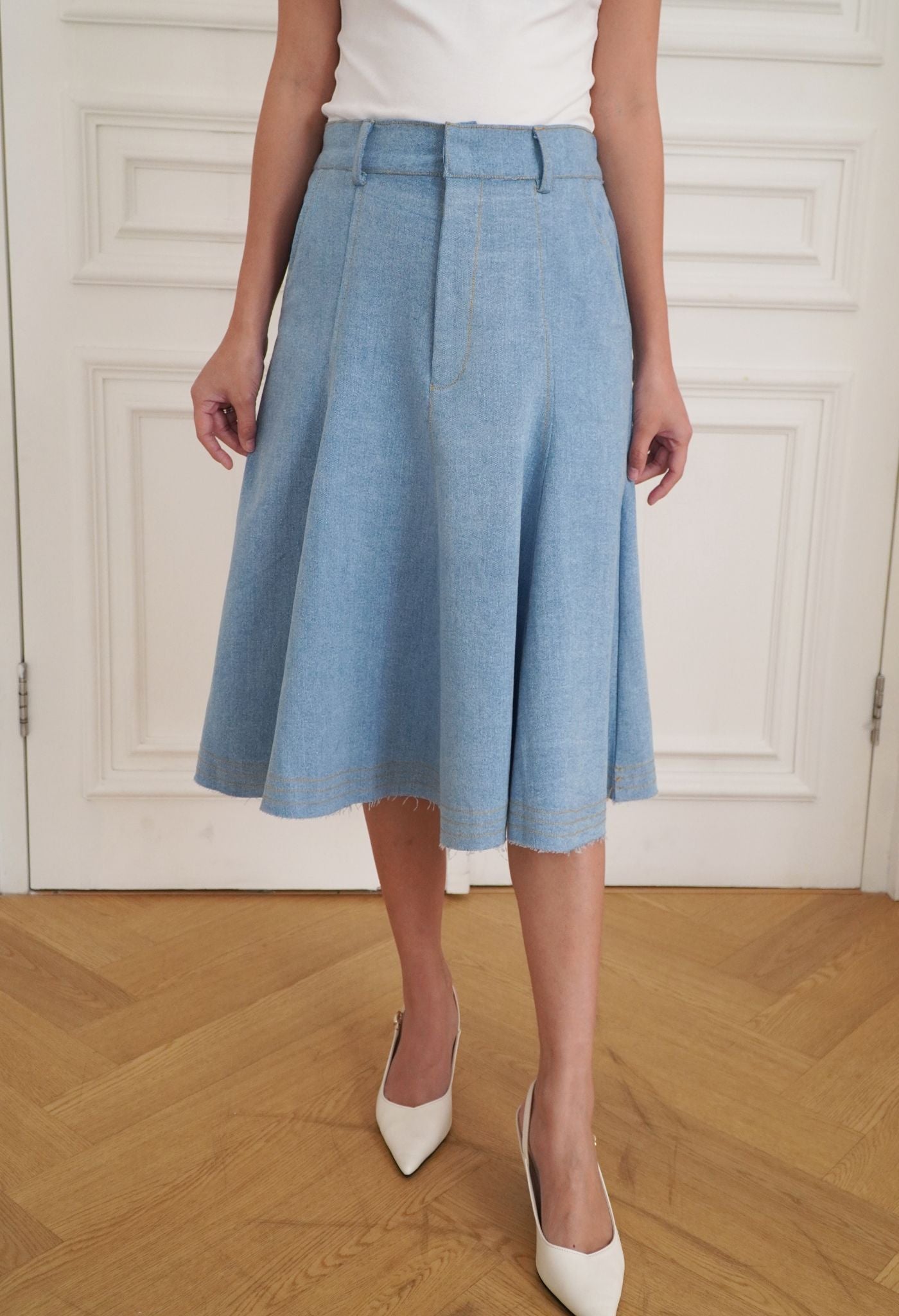 Soren Denim Skirt Medium Blue