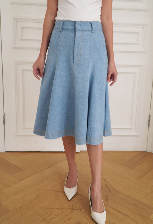 Soren Denim Skirt Medium Blue