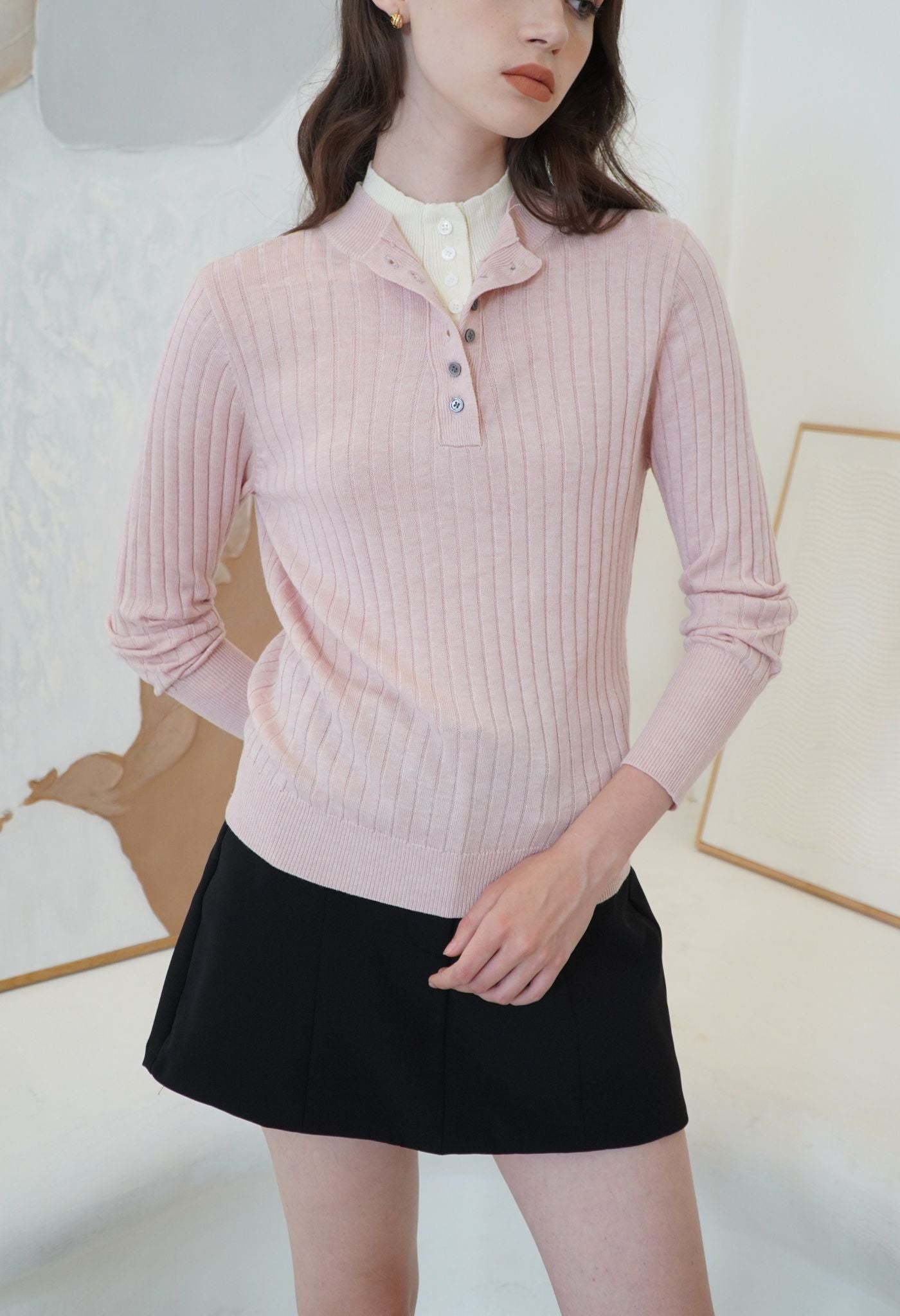 Doris Sweater Powder Pink