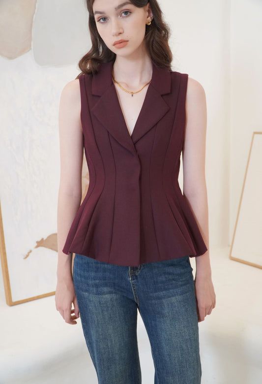 Matilda Top Maroon