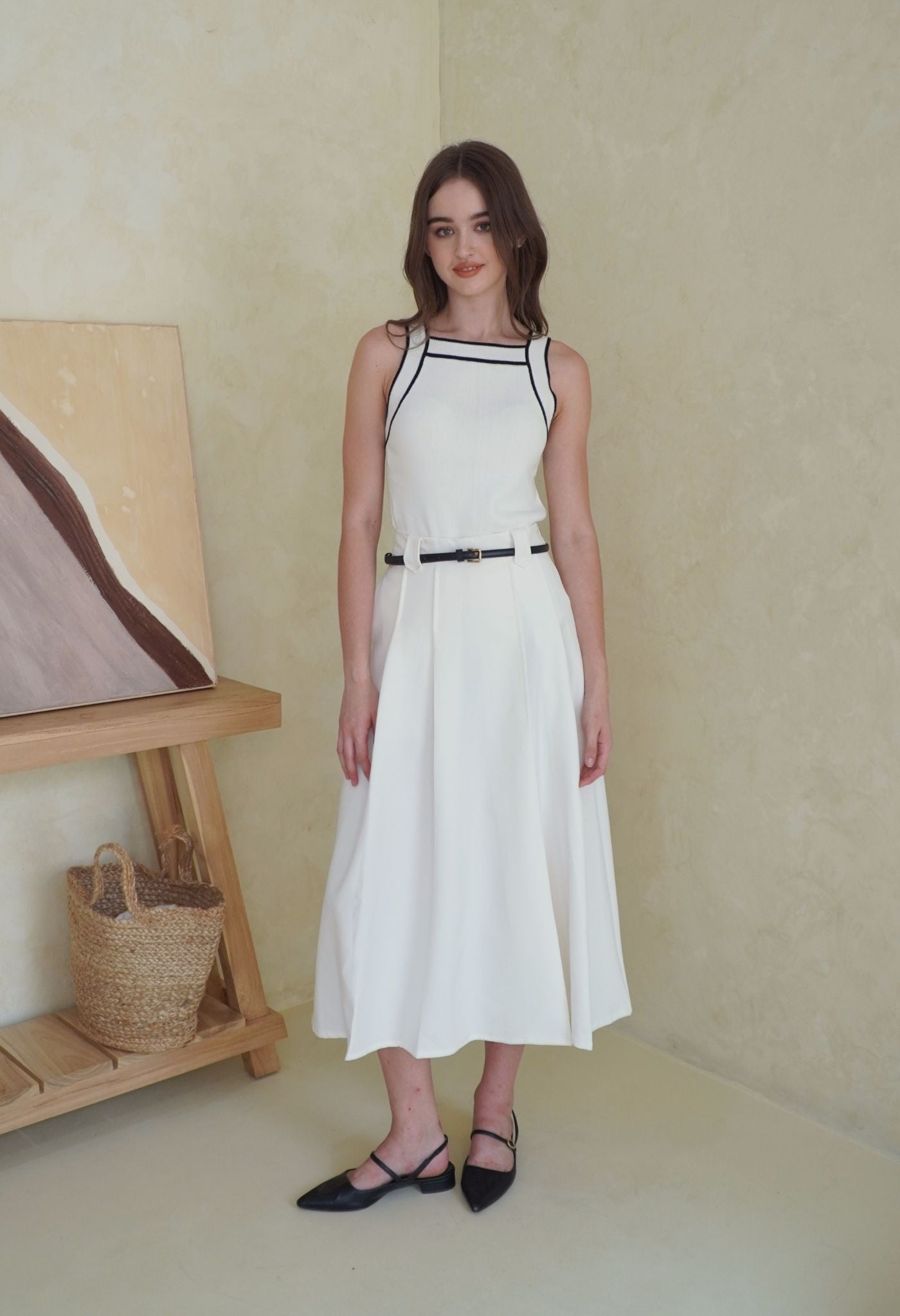 Gemma Skirt White