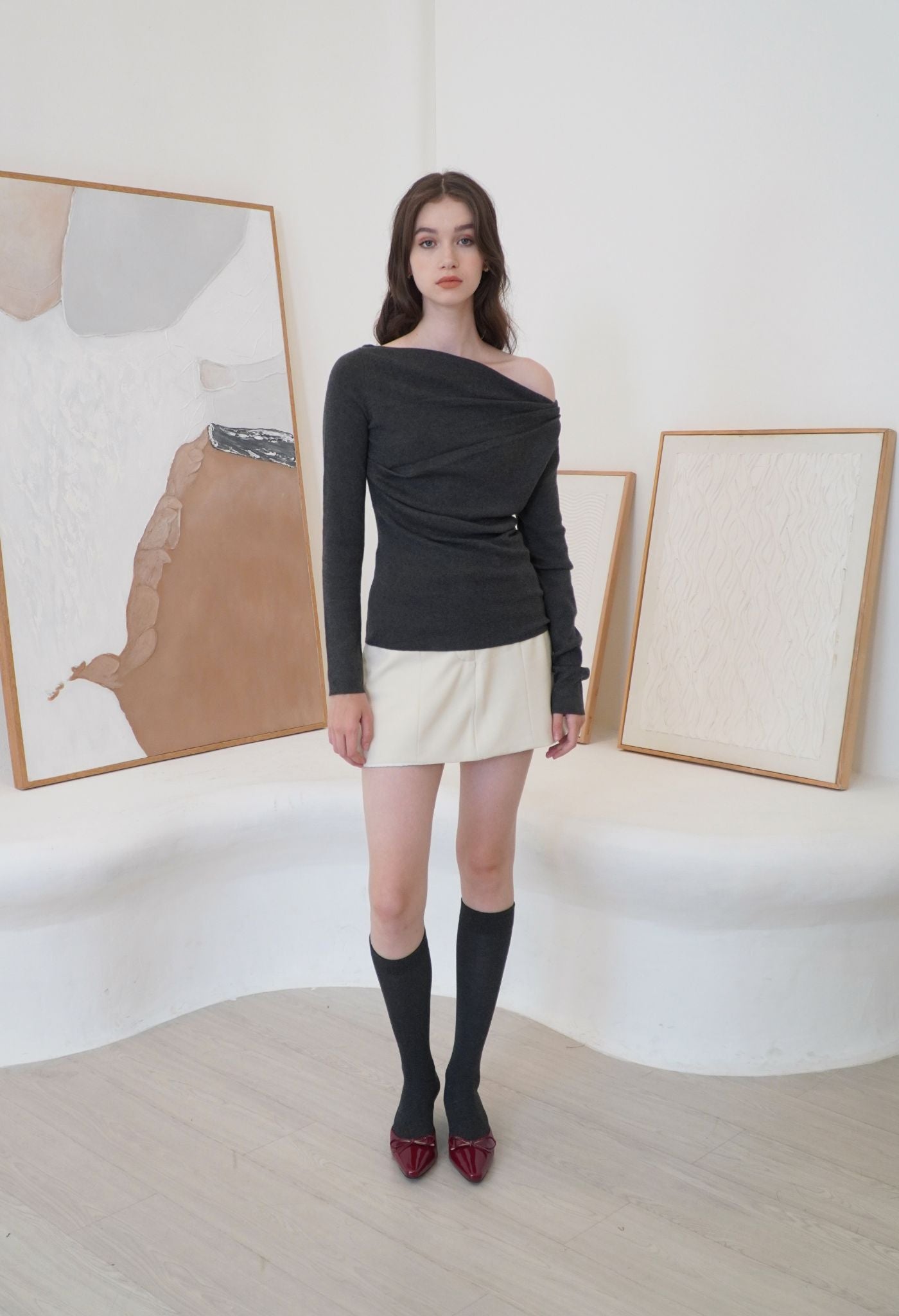 Shiloh Knit Top Graphite