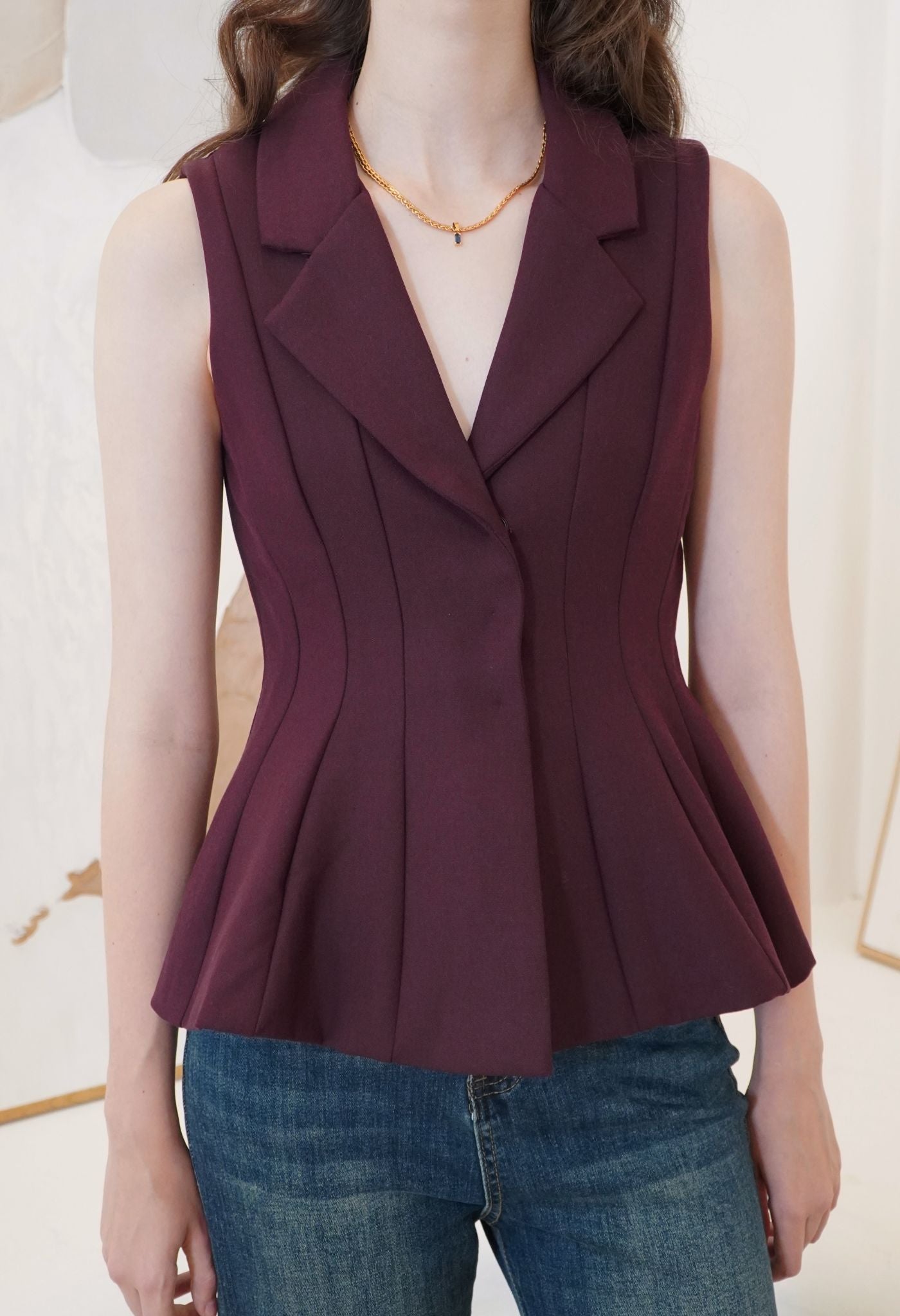 Matilda Top Maroon
