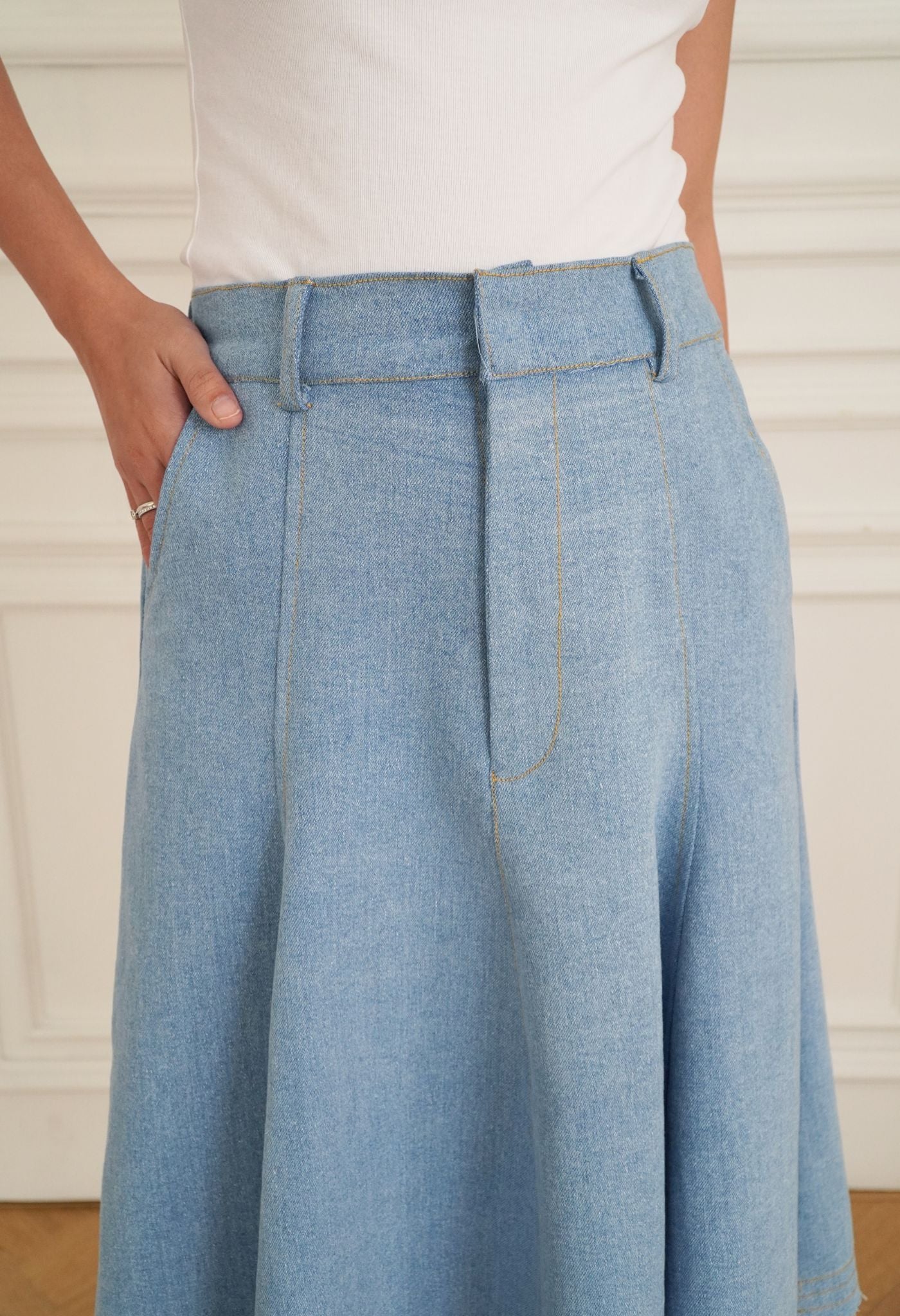 Soren Denim Skirt Medium Blue