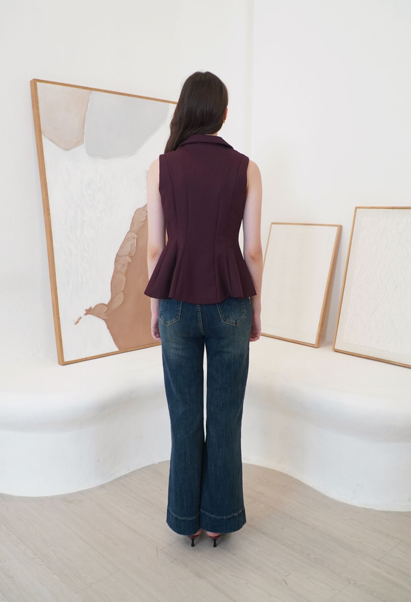 Matilda Top Maroon