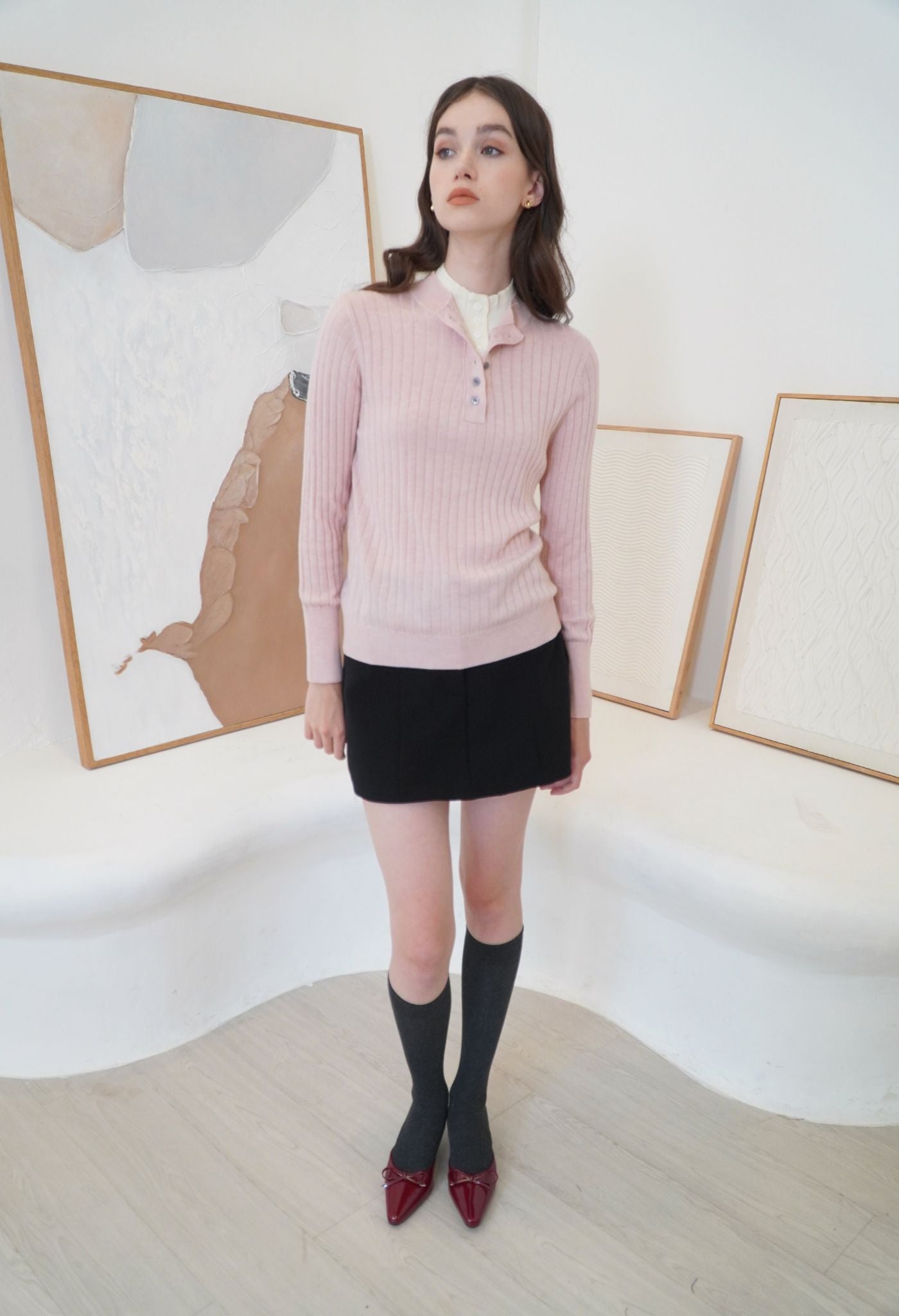 Doris Sweater Powder Pink