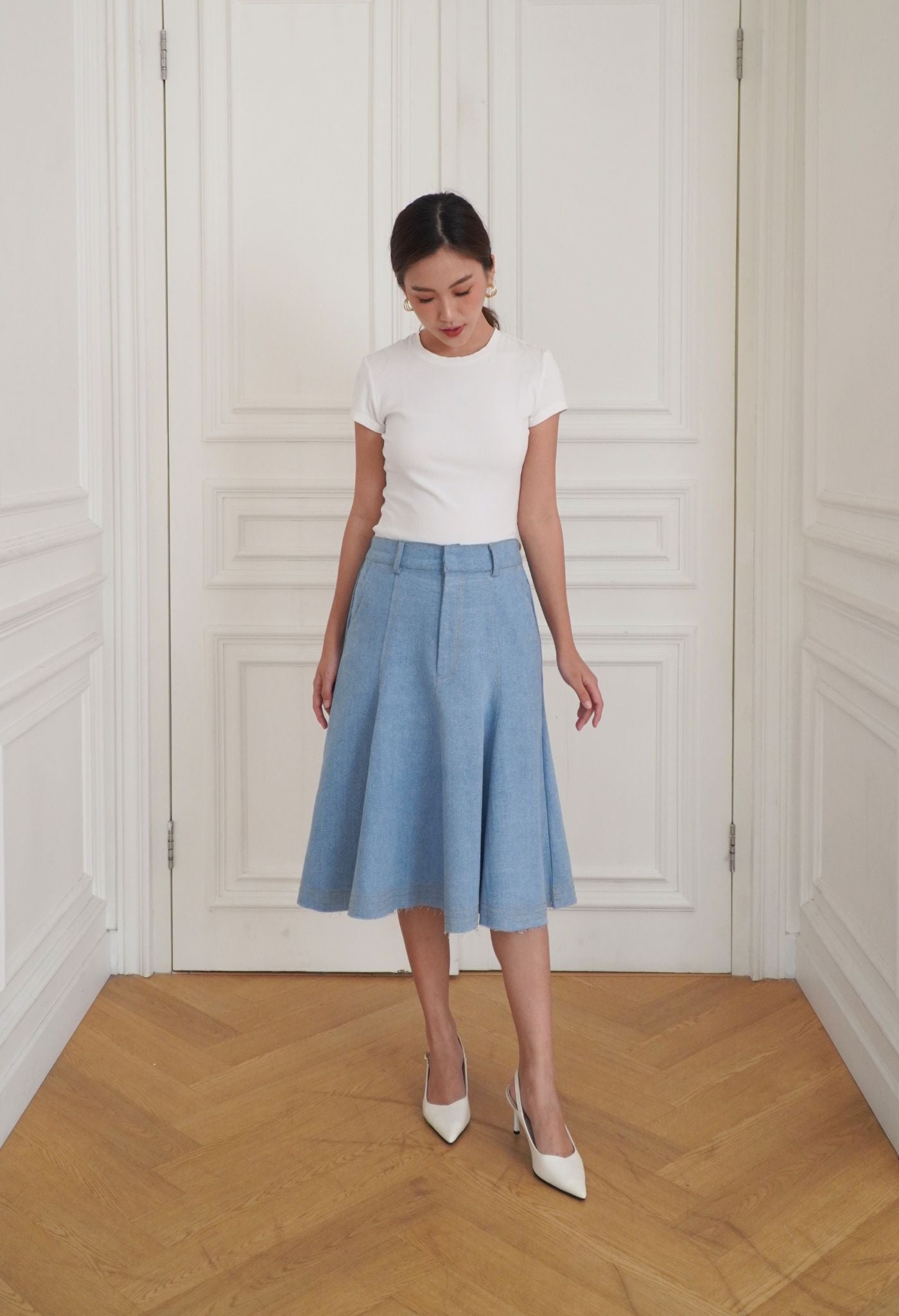 Soren Denim Skirt Medium Blue