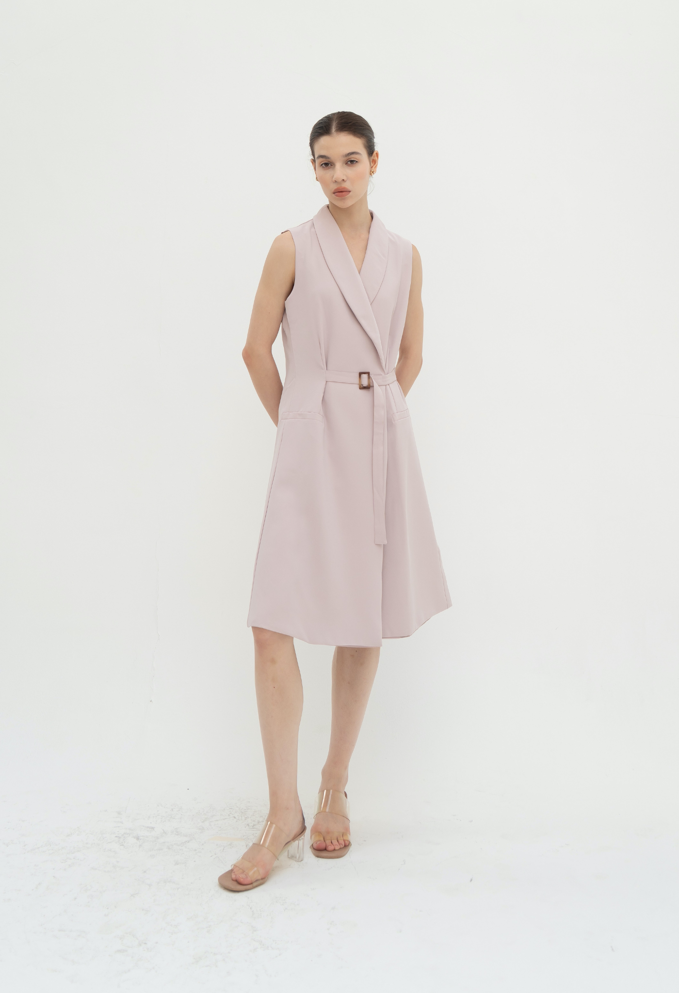 Edith Dress Powder Pink