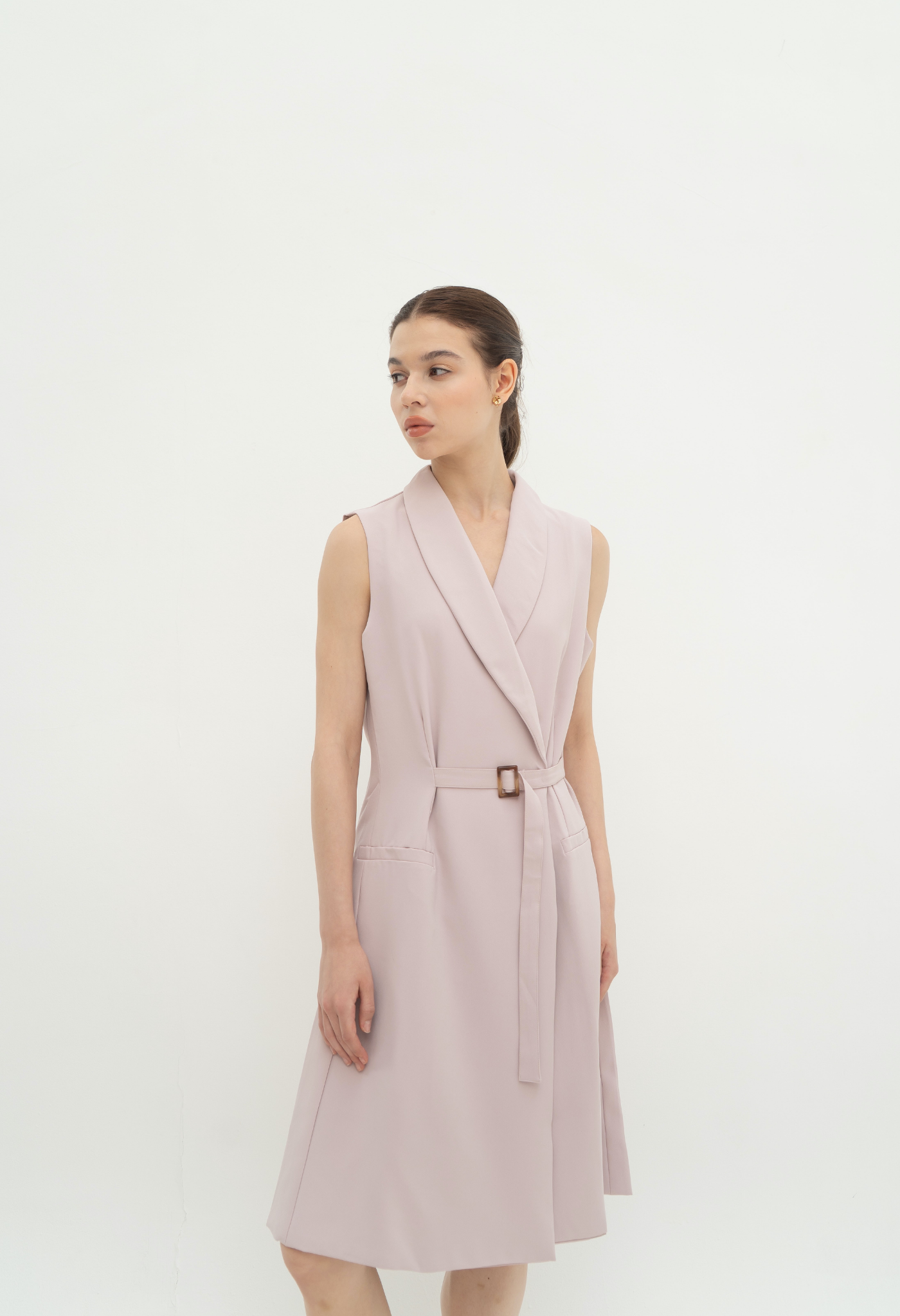 Edith Dress Powder Pink