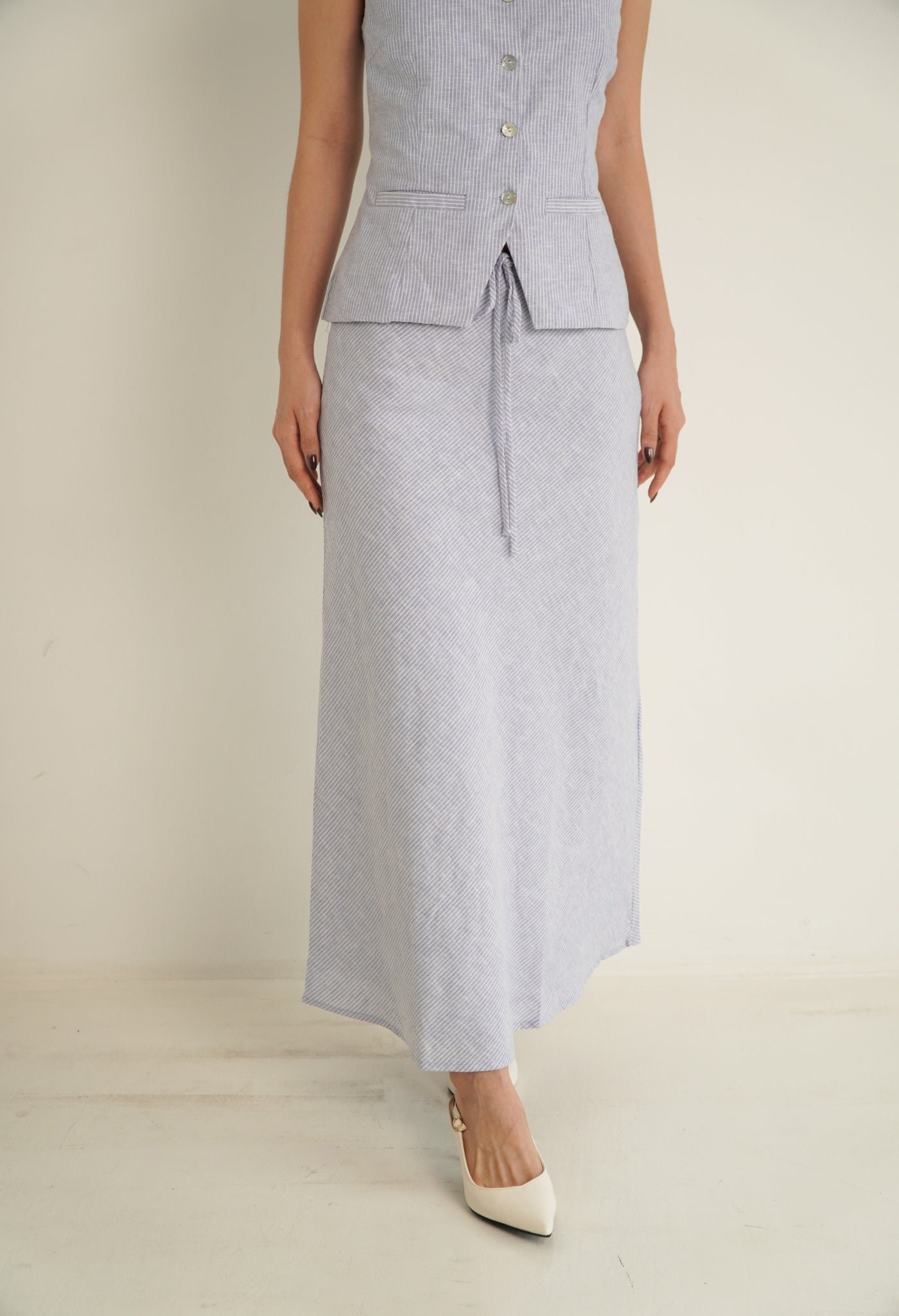 Alda Skirt Dusty Blue