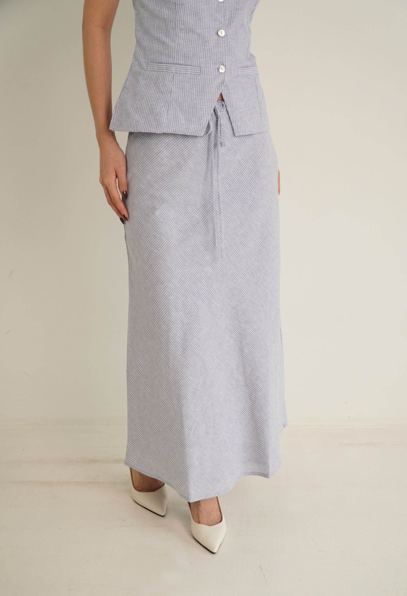 Alda Skirt Dusty Blue