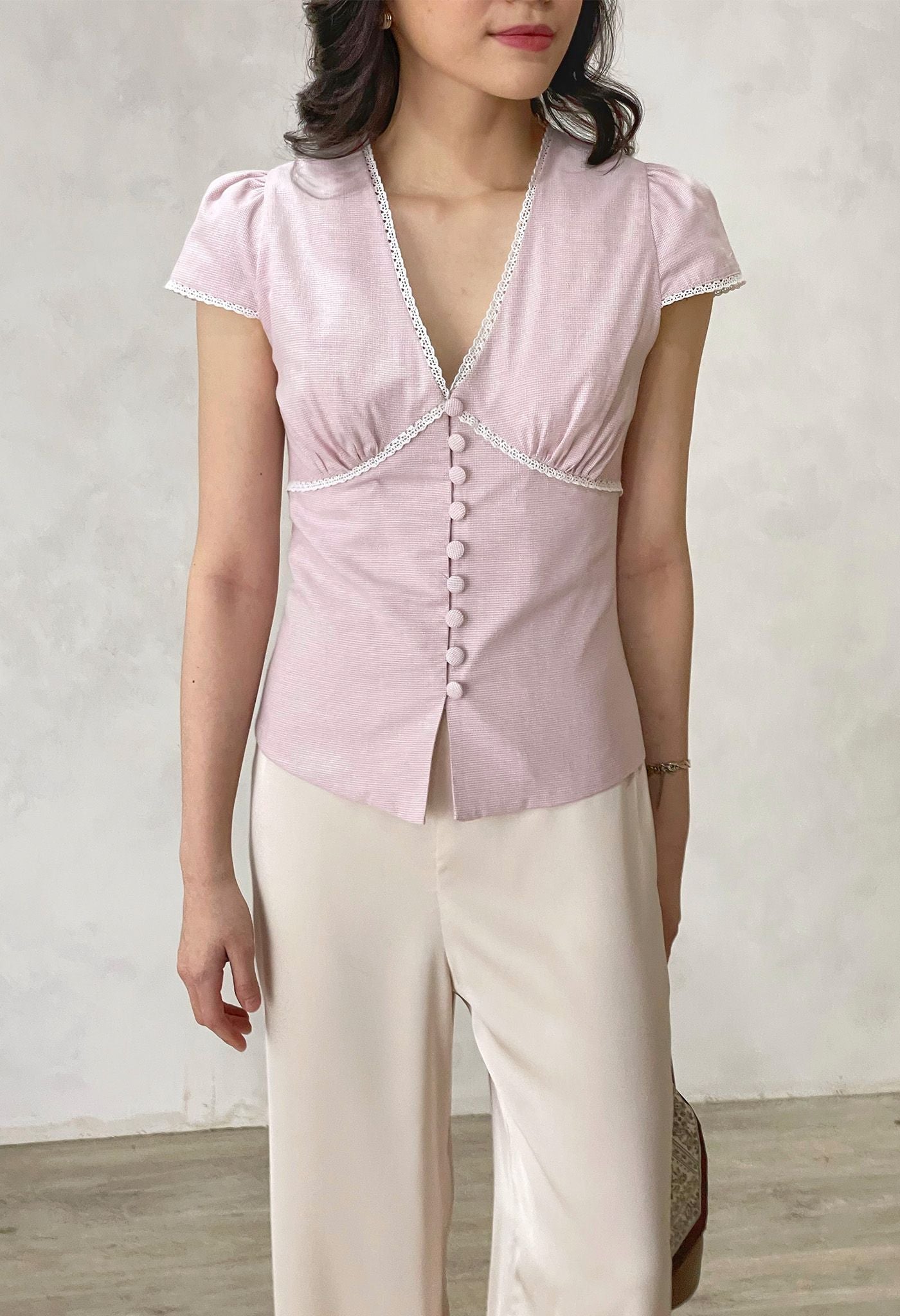 Ophelia Top Powder Pink