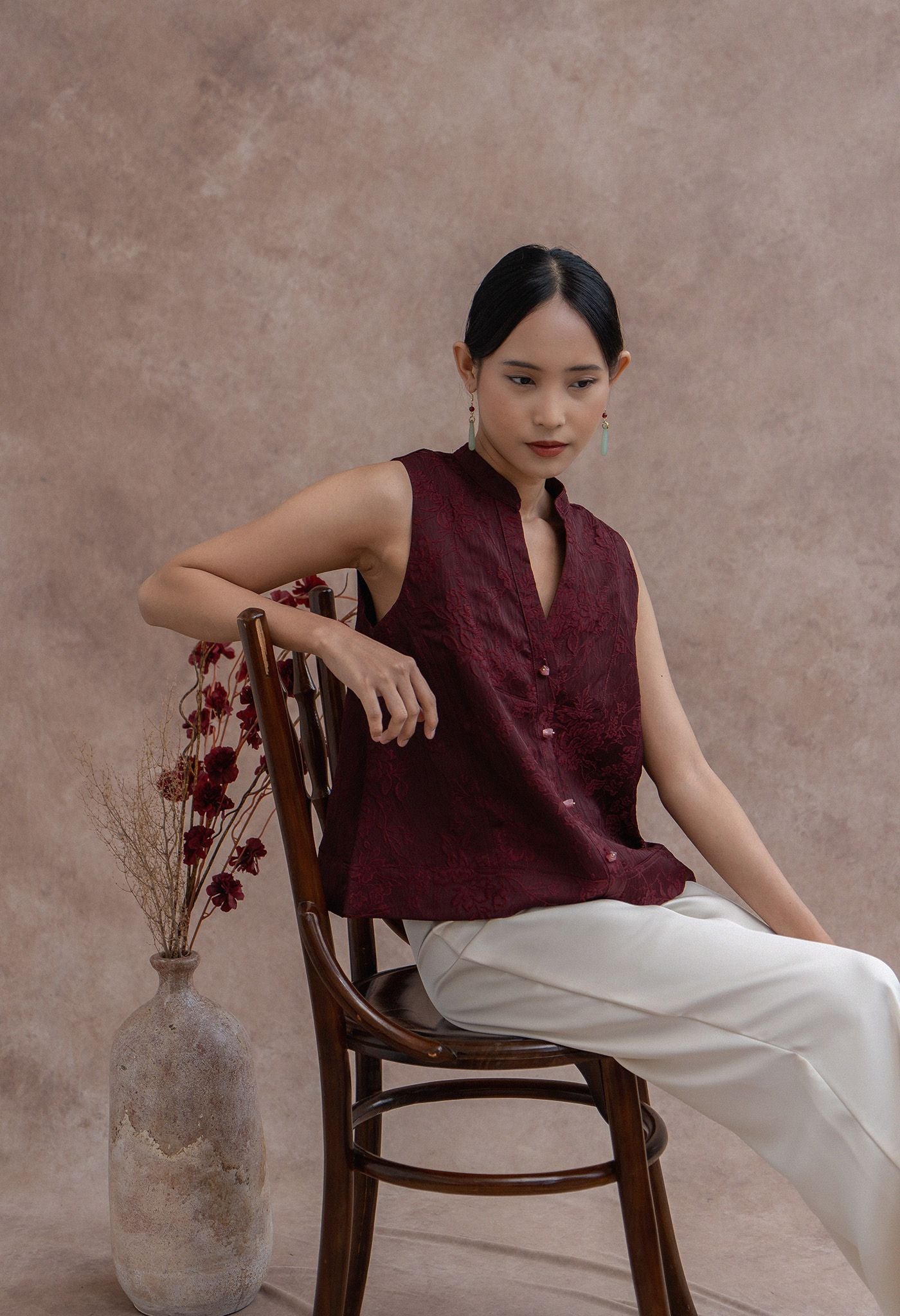 Hua Top Maroon