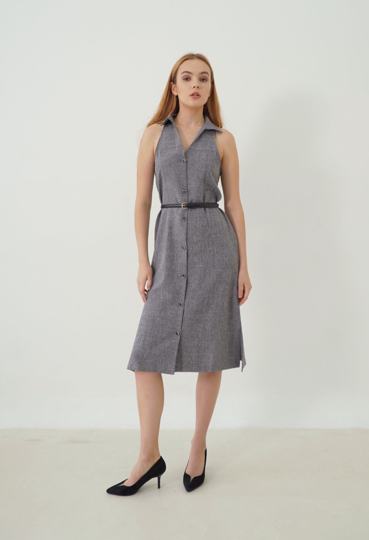 Rhea Dress Grey