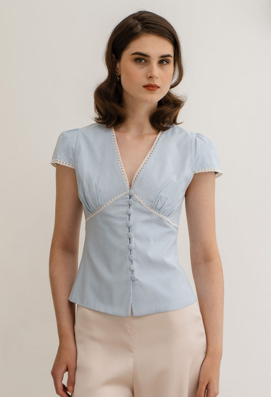 Ophelia Top Sky Blue