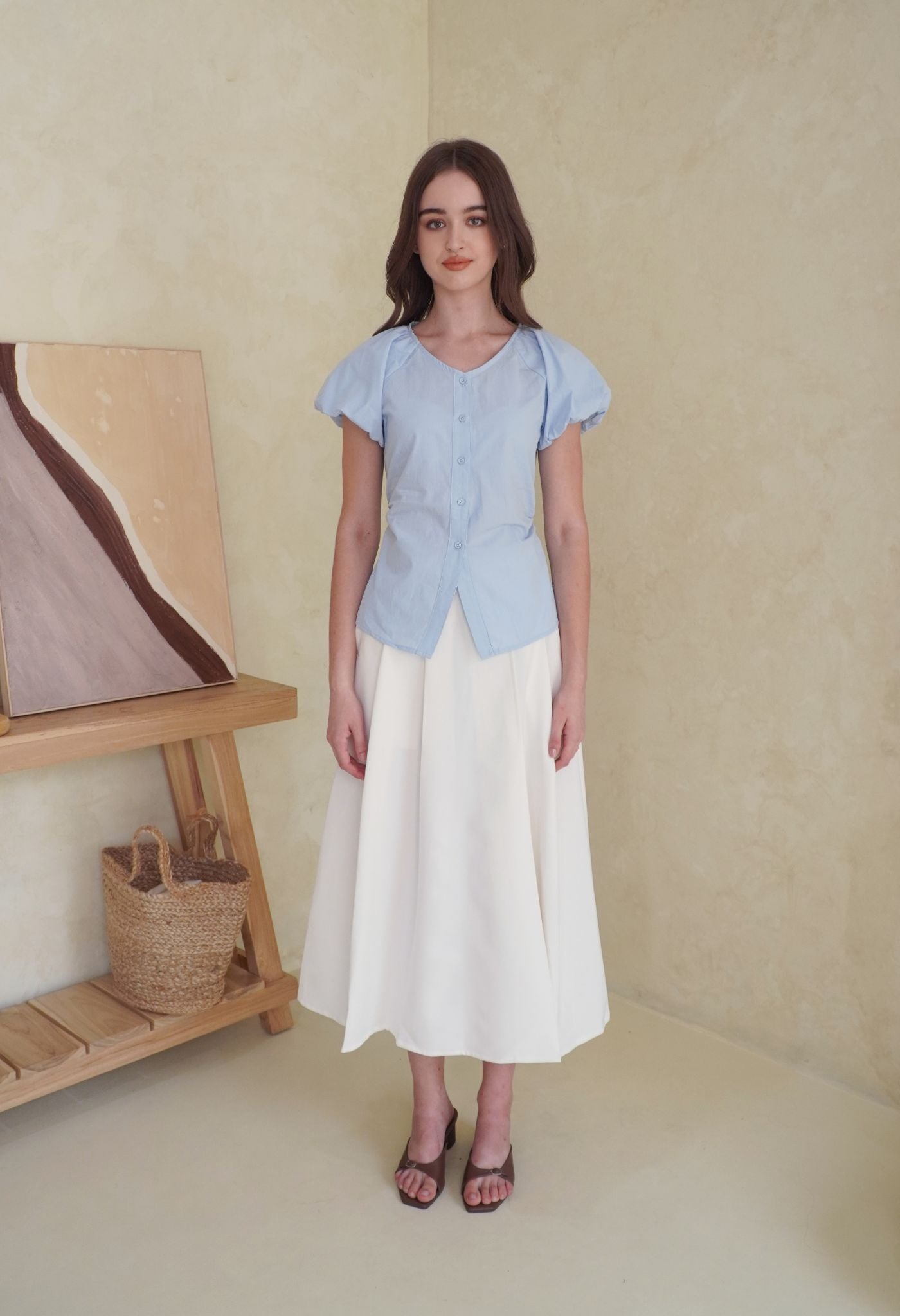 Sophie Blouse Sky Blue