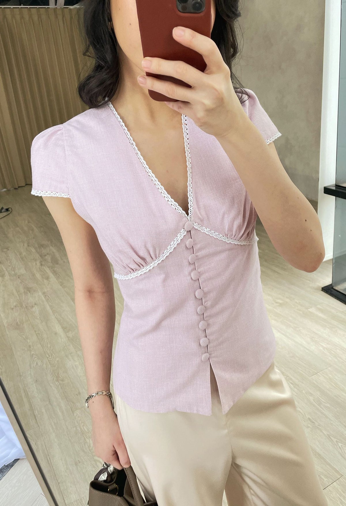 Ophelia Top Powder Pink