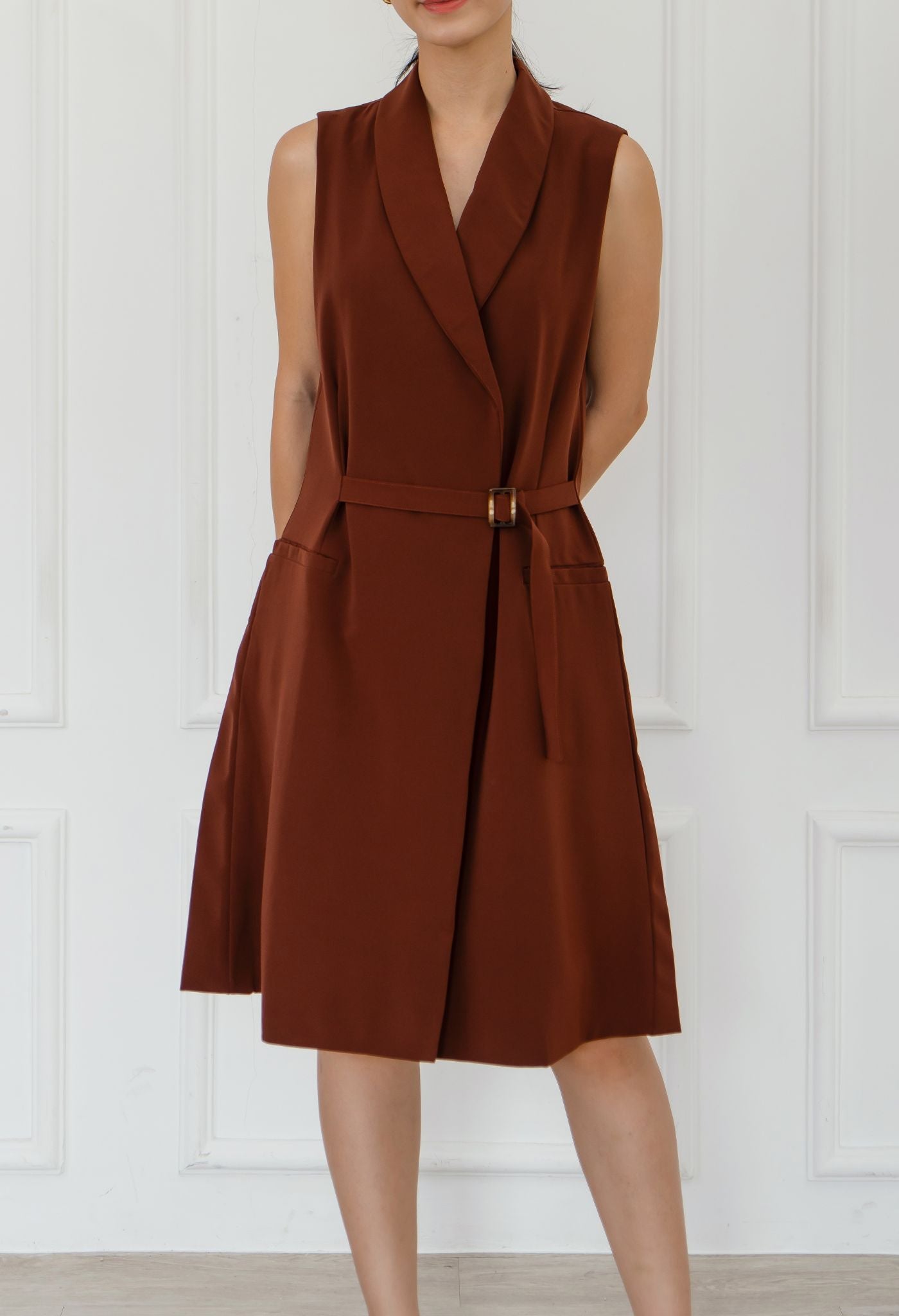 Edith Dress Caramel