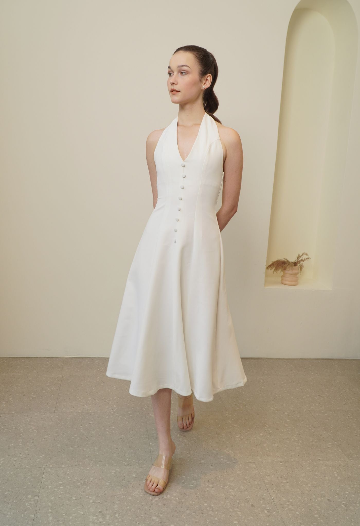 Isola Dress White