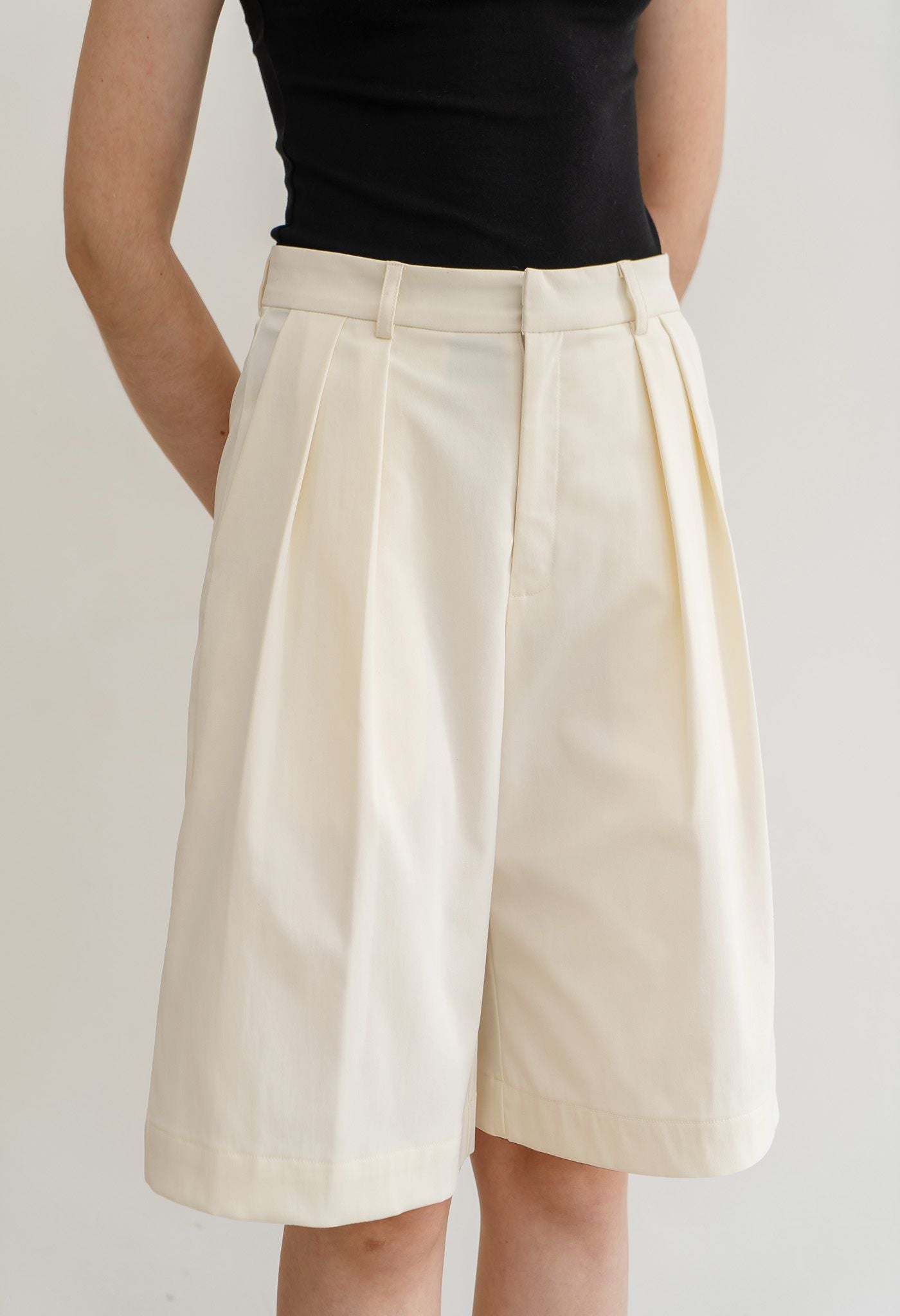 Otto Bermuda Pants Cream