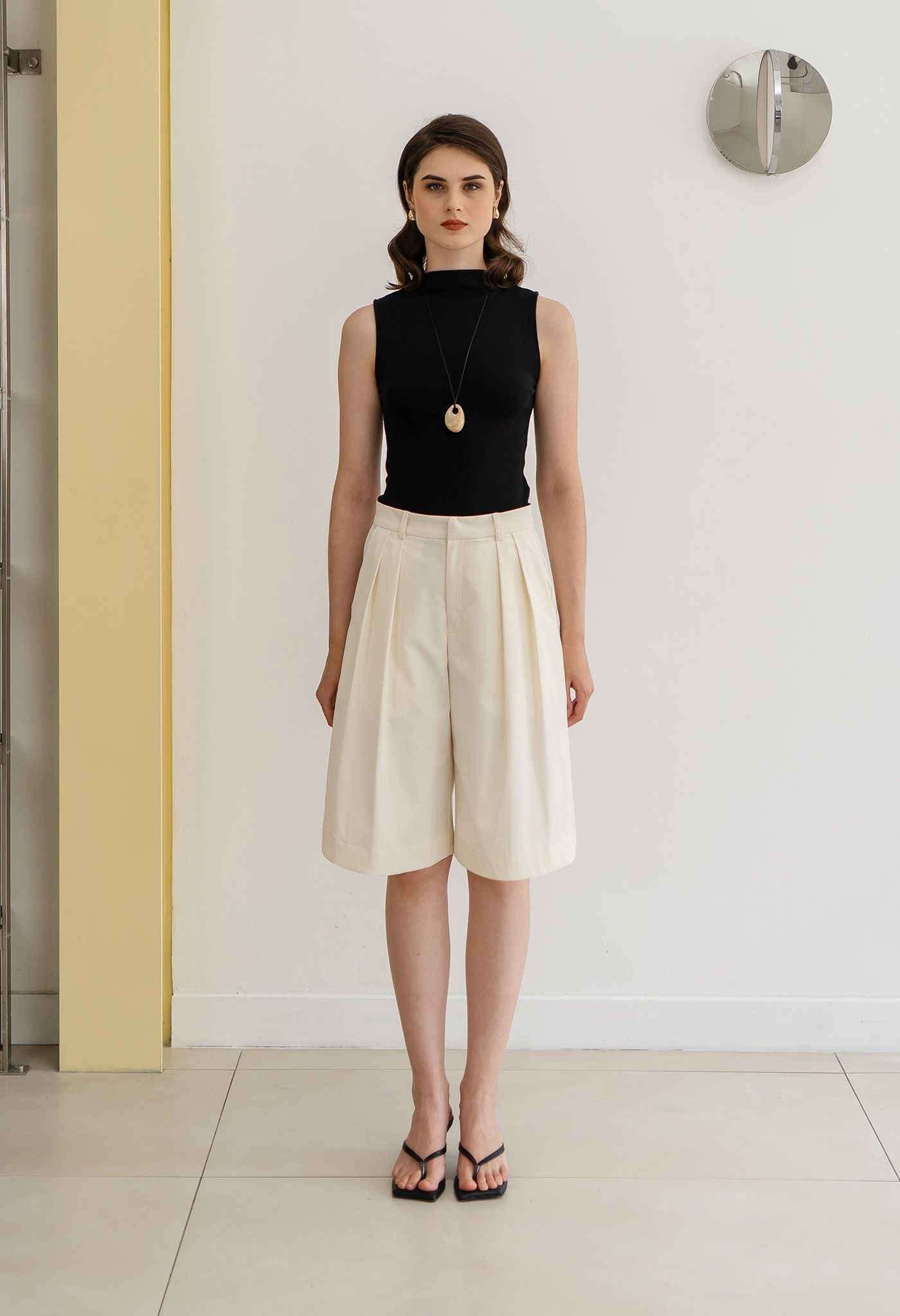 Otto Bermuda Pants Cream