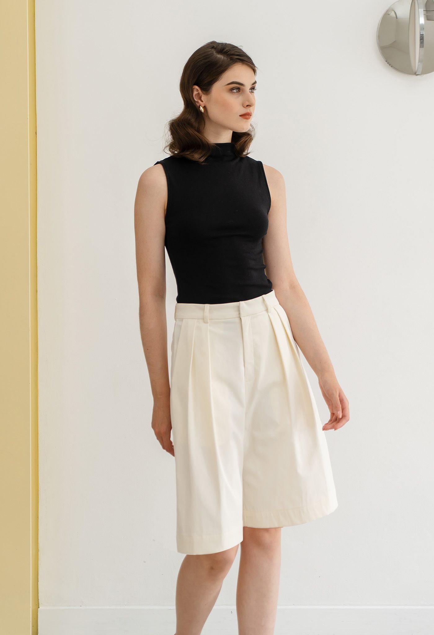 Otto Bermuda Pants Cream
