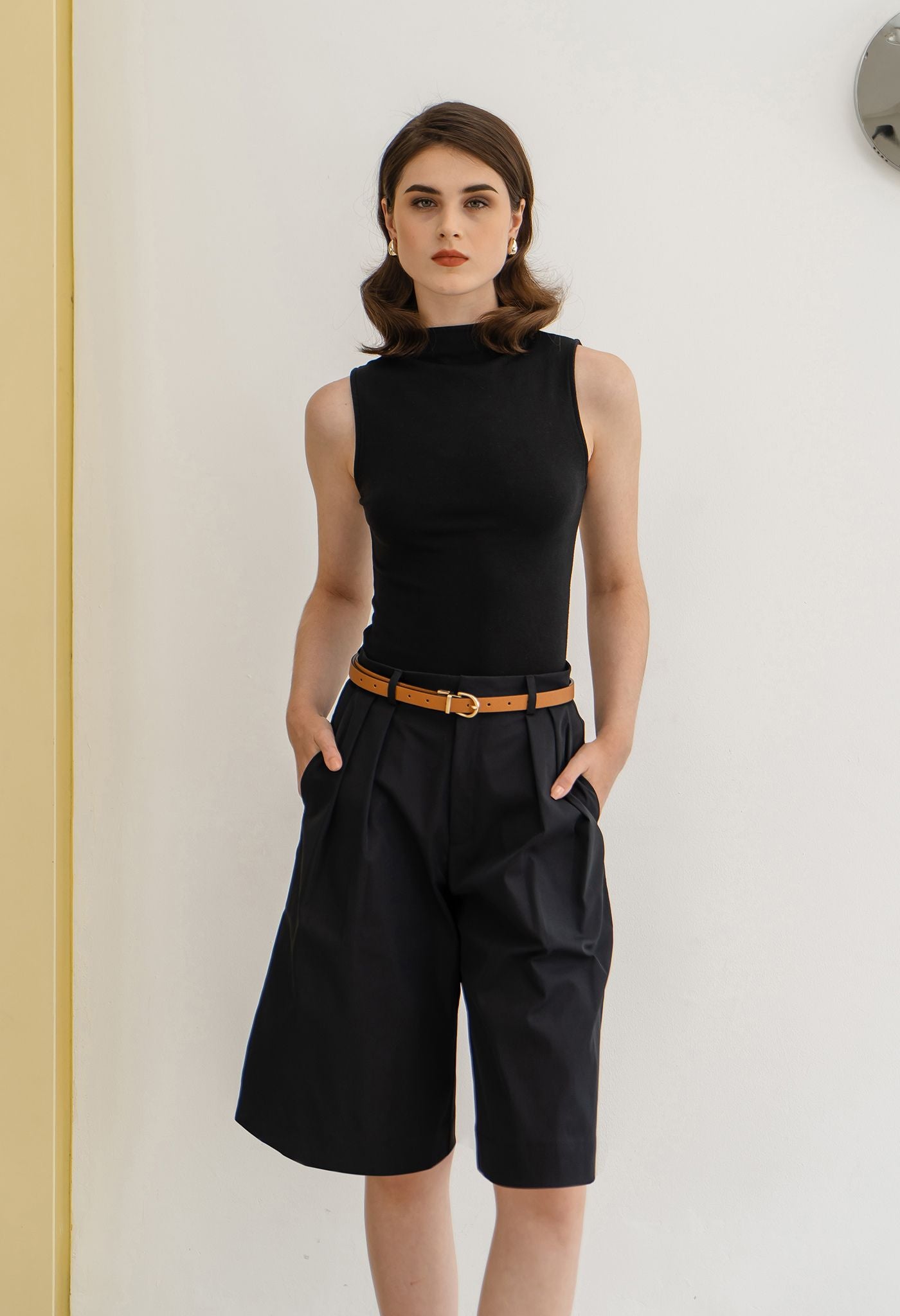 Otto Bermuda Pants Black