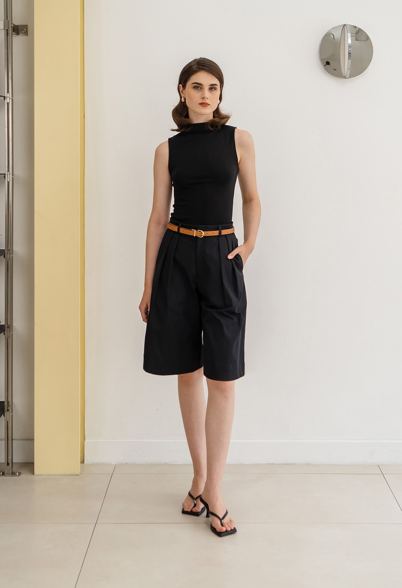 Otto Bermuda Pants Black