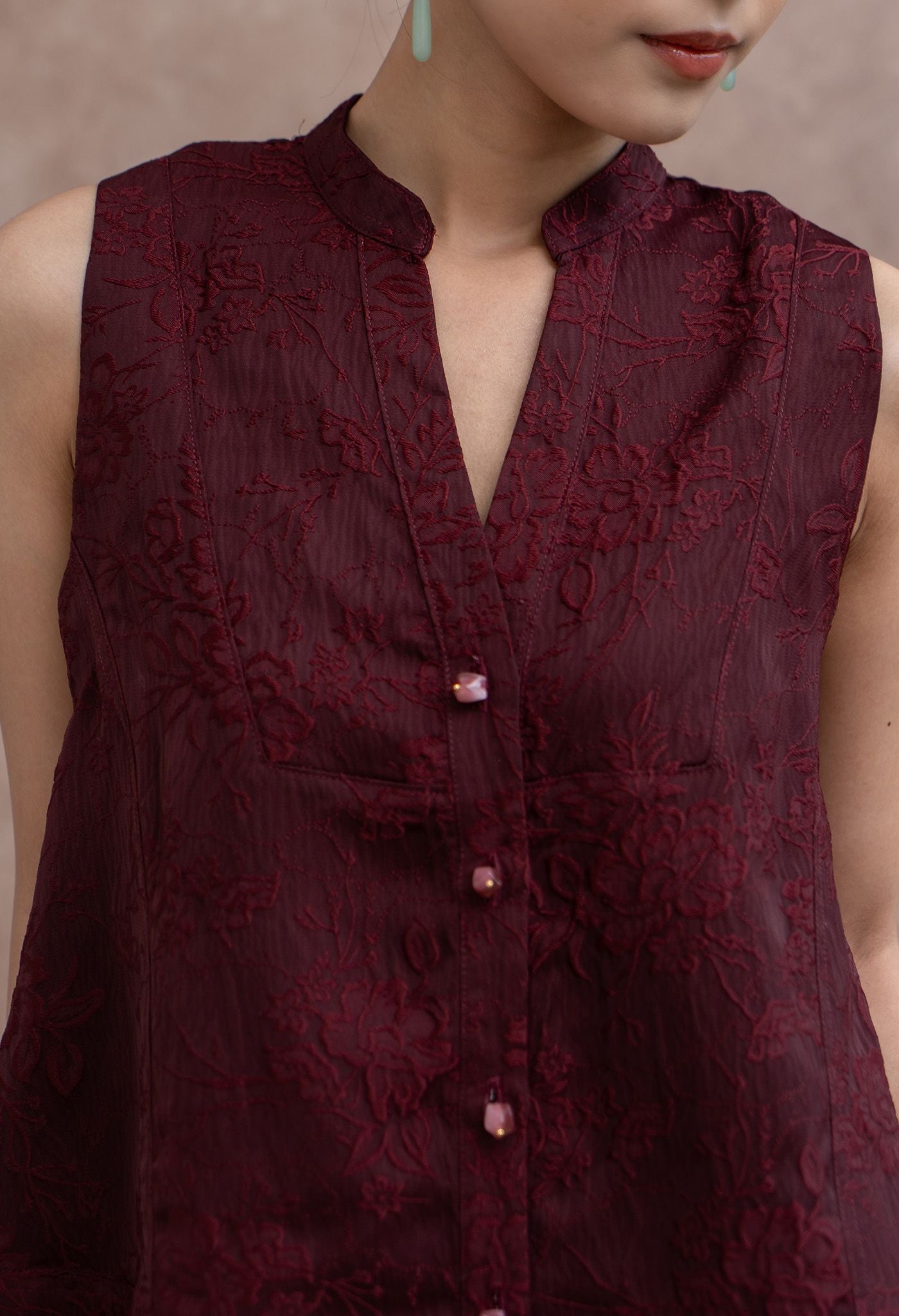 Hua Top Maroon