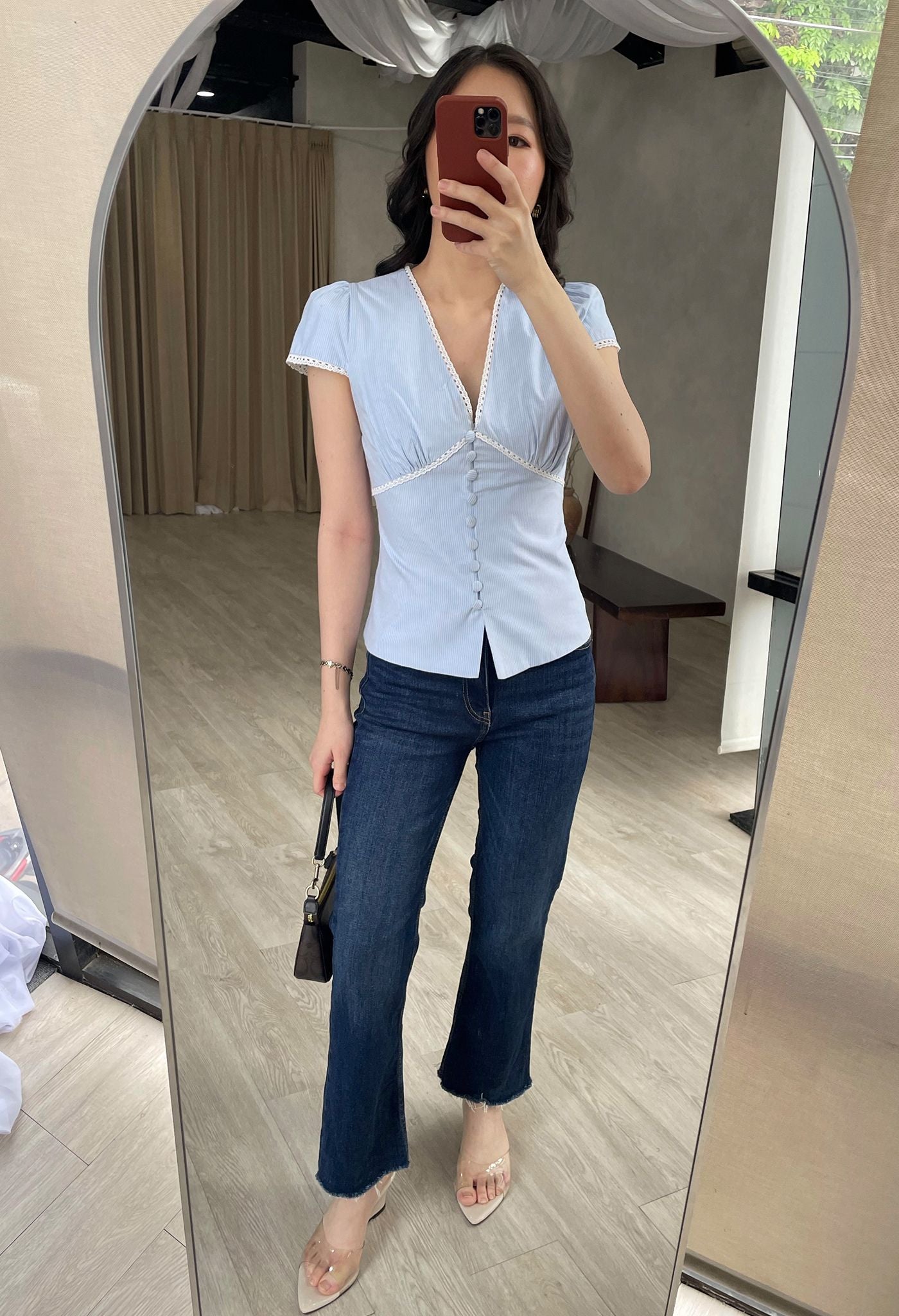 Ophelia Top Sky Blue
