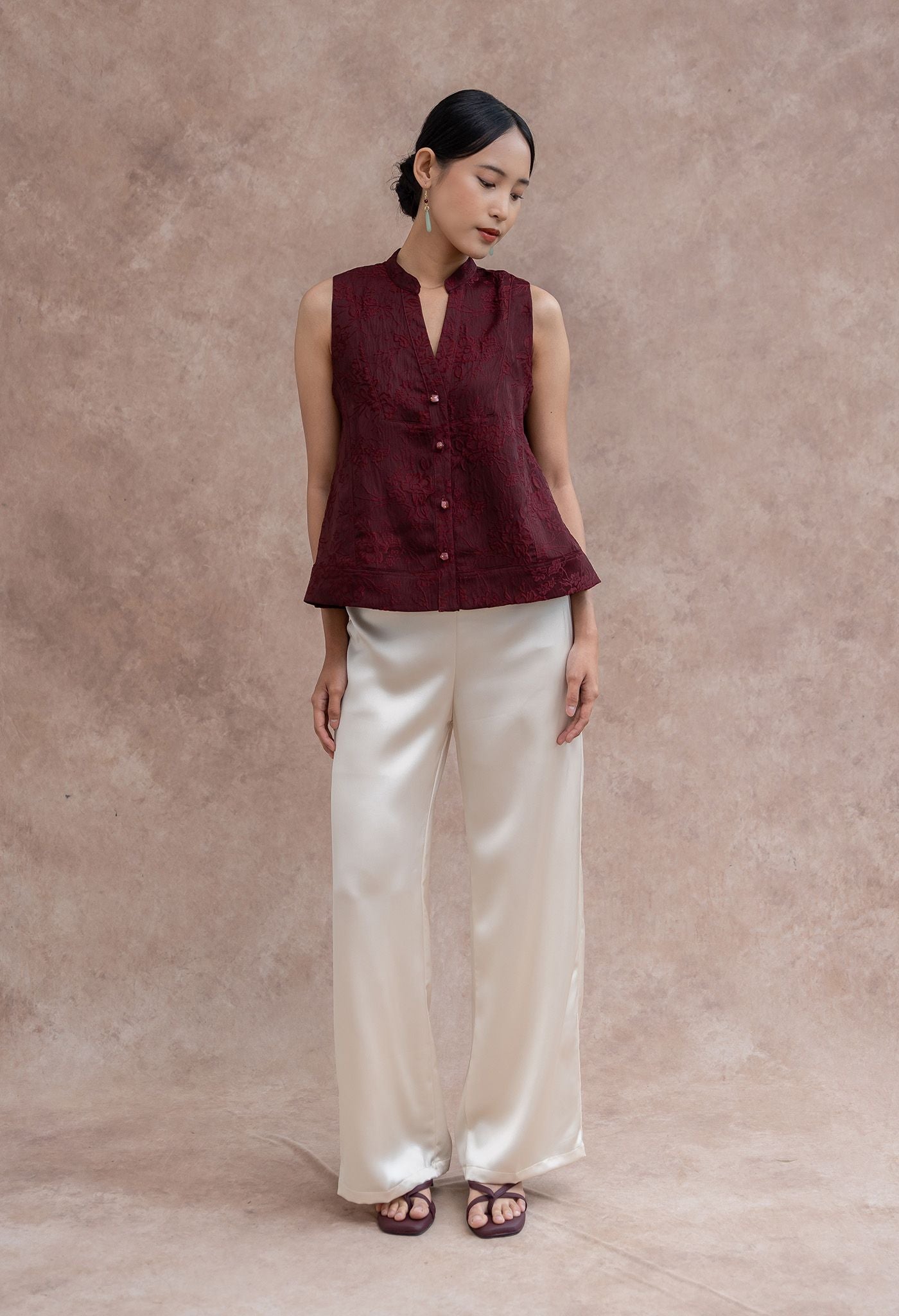Hua Top Maroon
