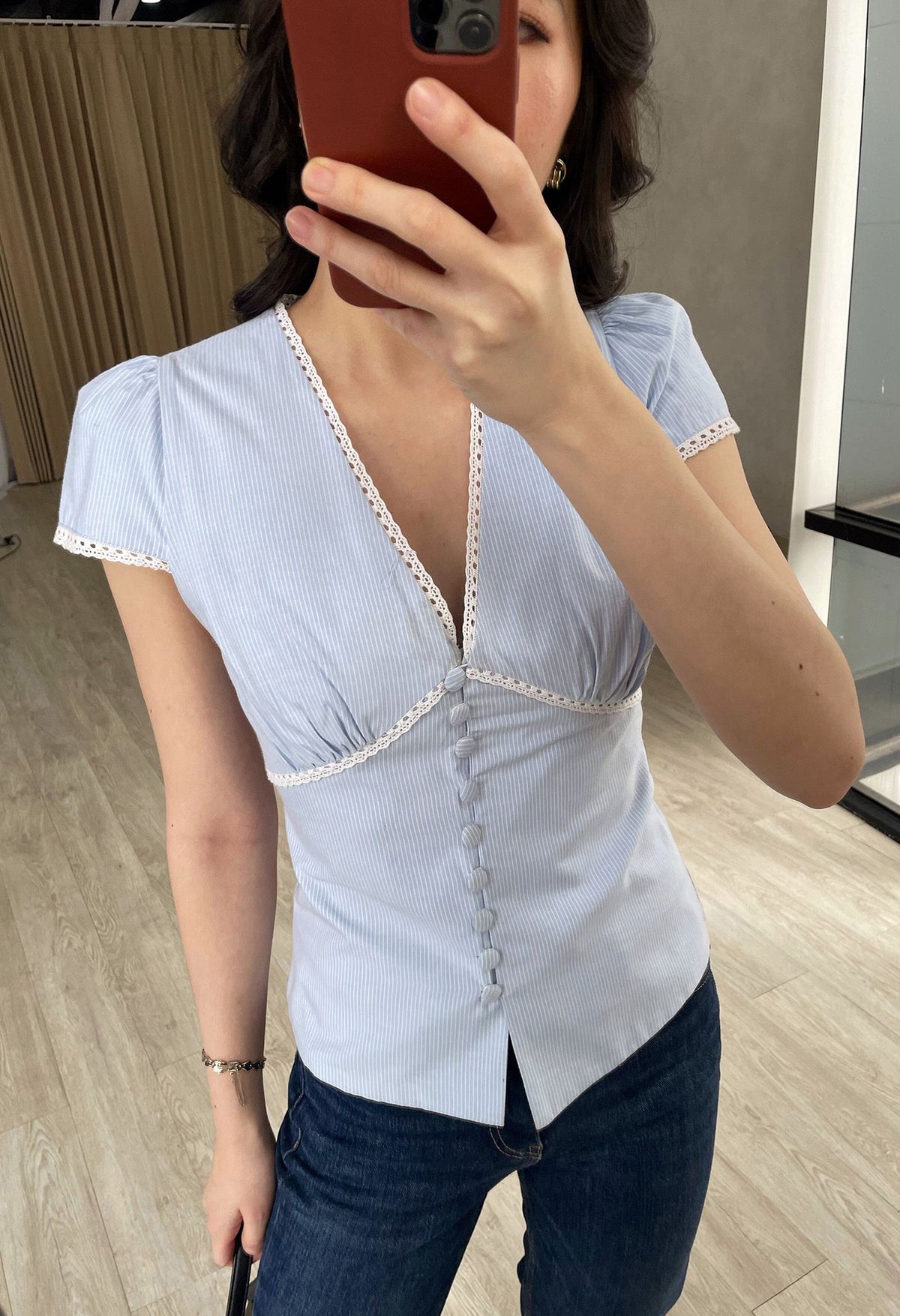 Ophelia Top Sky Blue