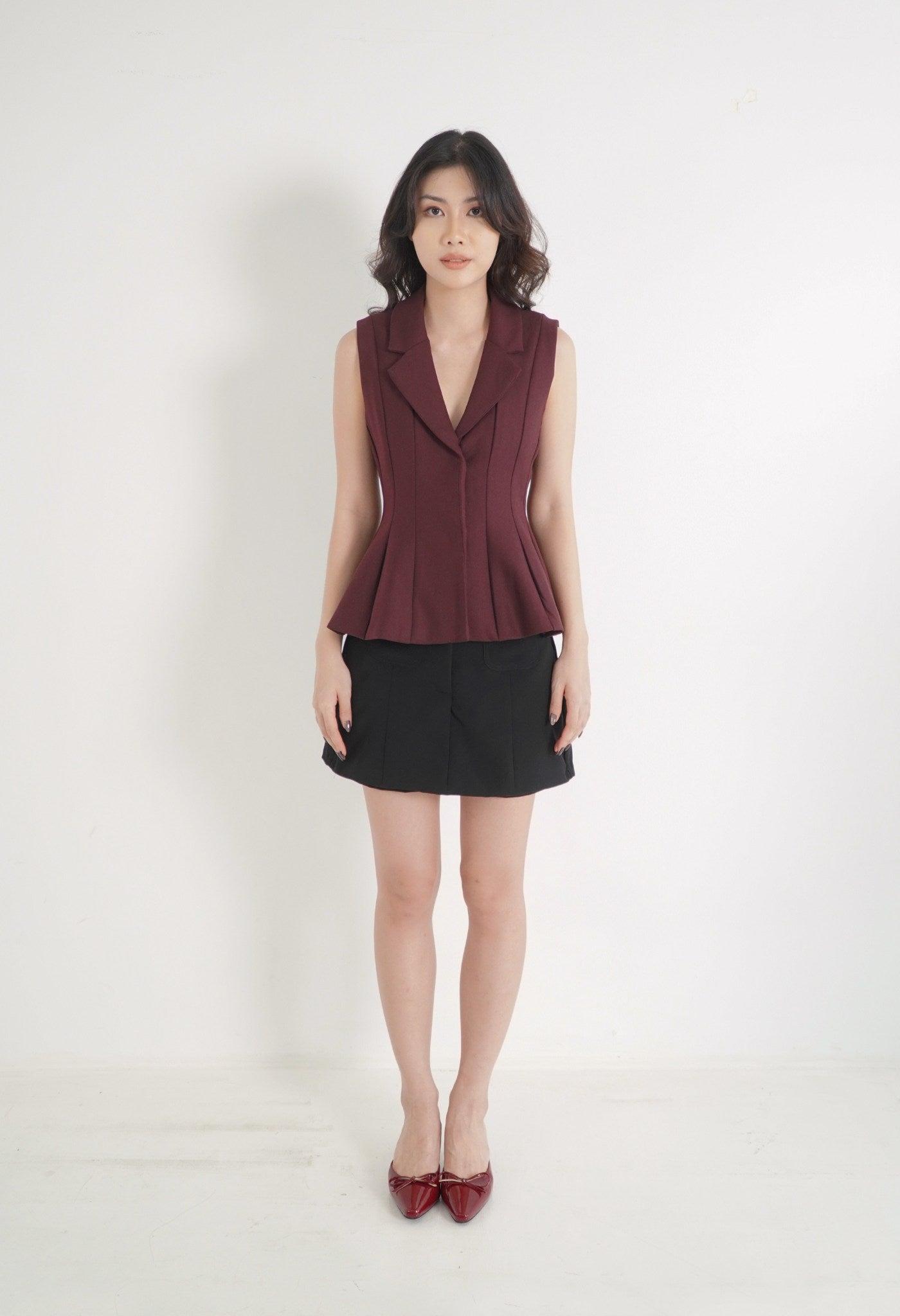 Matilda Top Maroon