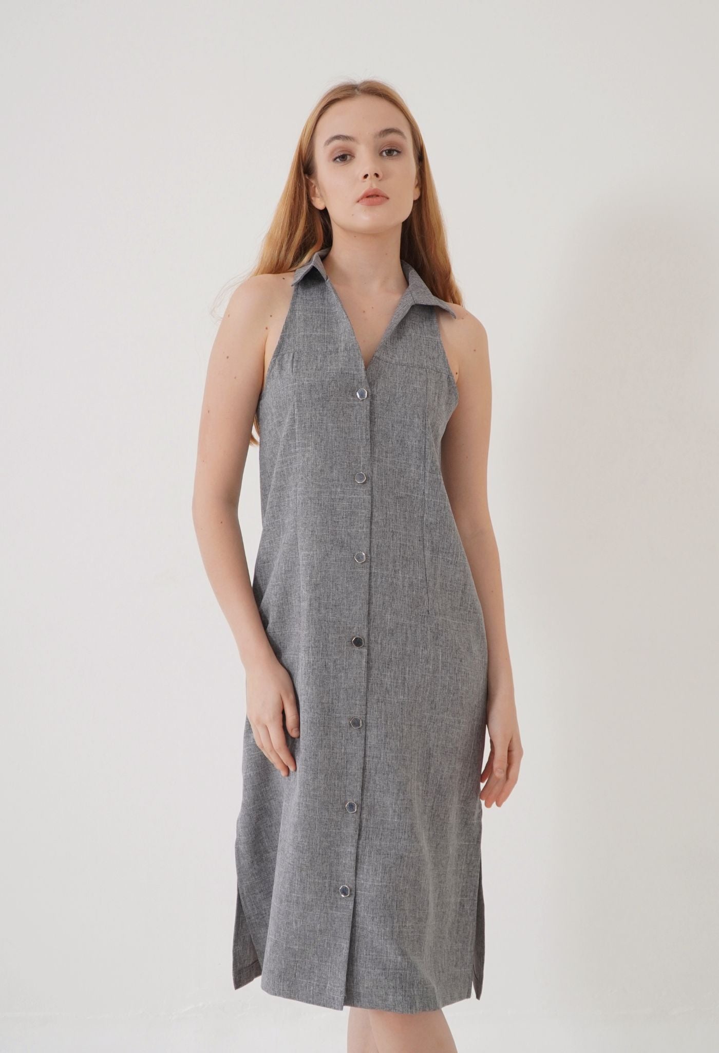 Rhea Dress Grey