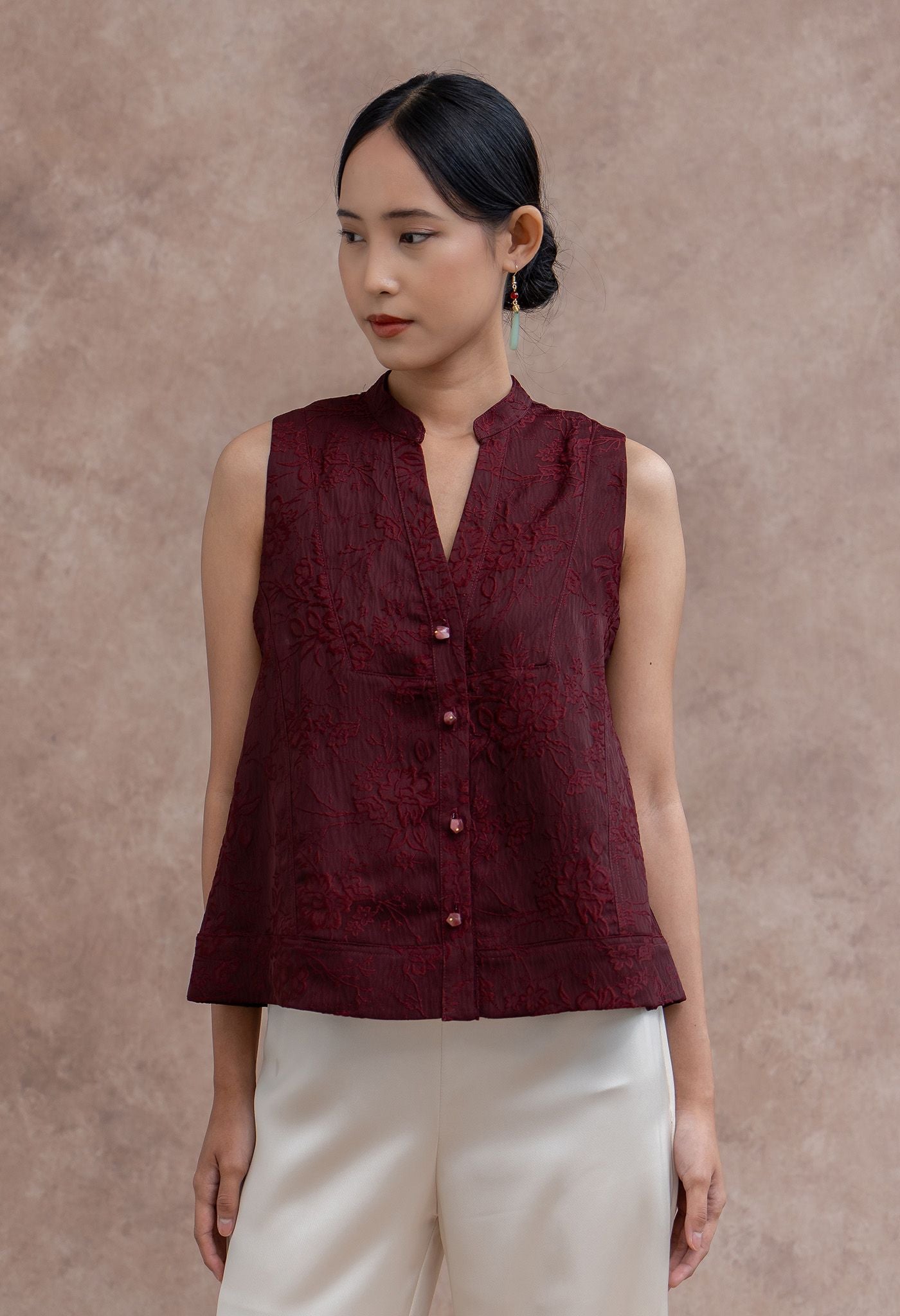 Hua Top Maroon