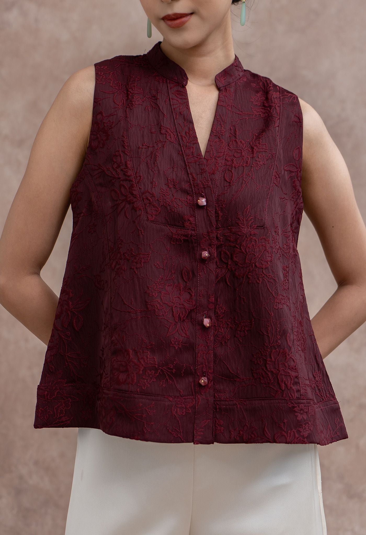 Hua Top Maroon