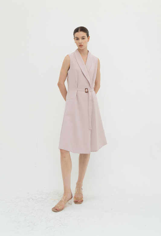 Edith Dress Powder Pink