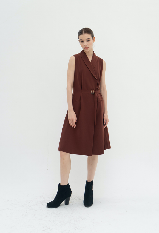Edith Dress Caramel
