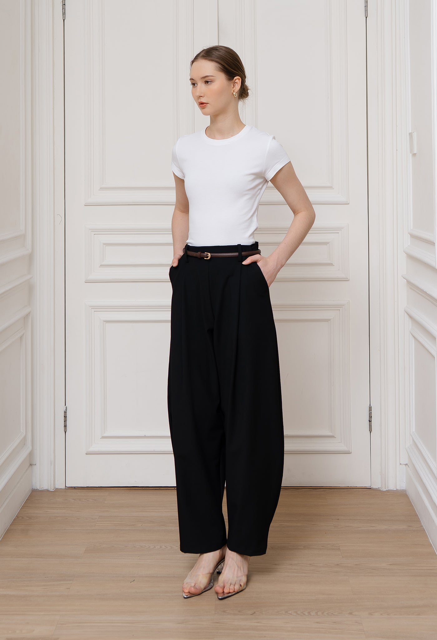 Vesper Barrel Pants Black