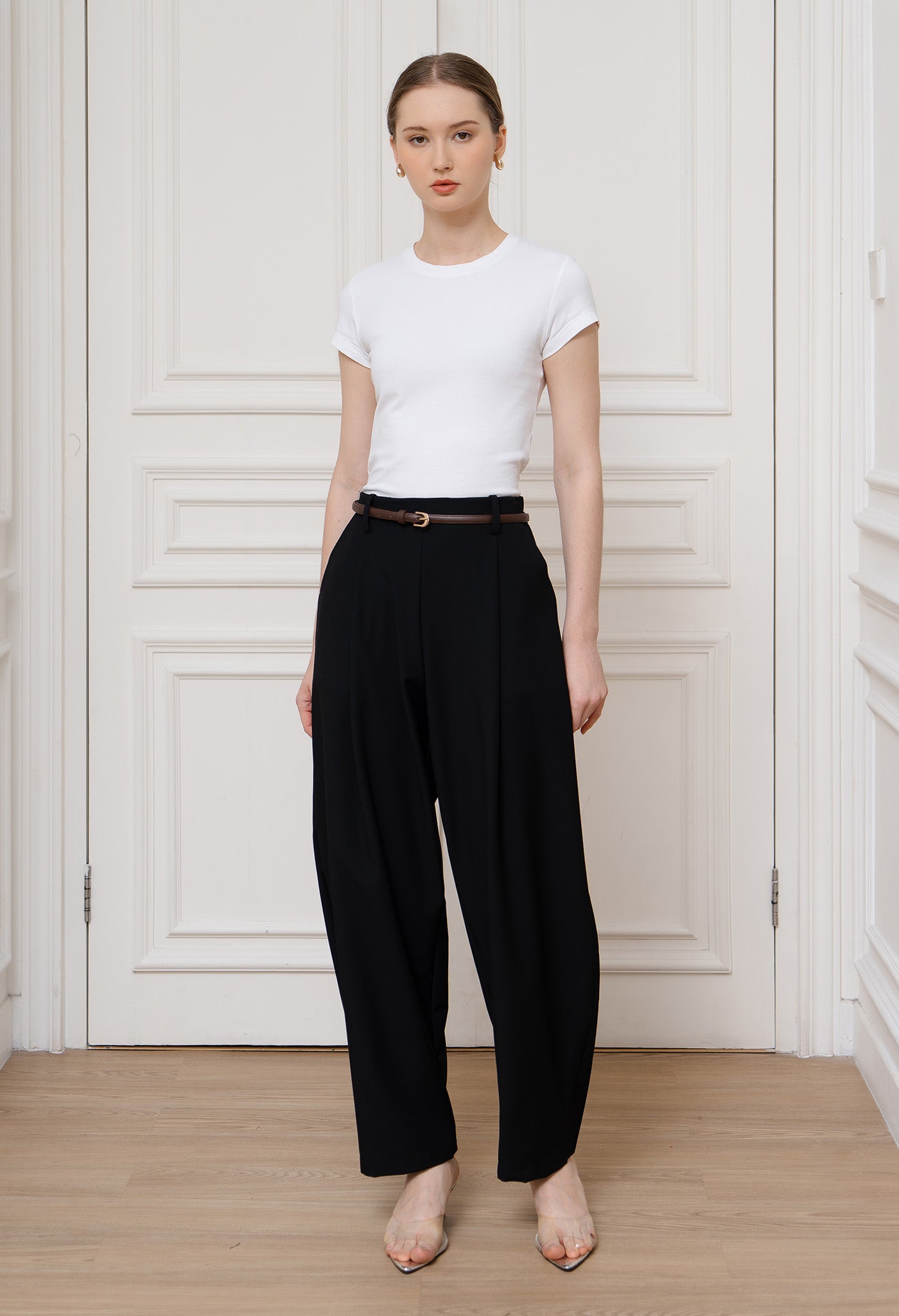 Vesper Barrel Pants Black