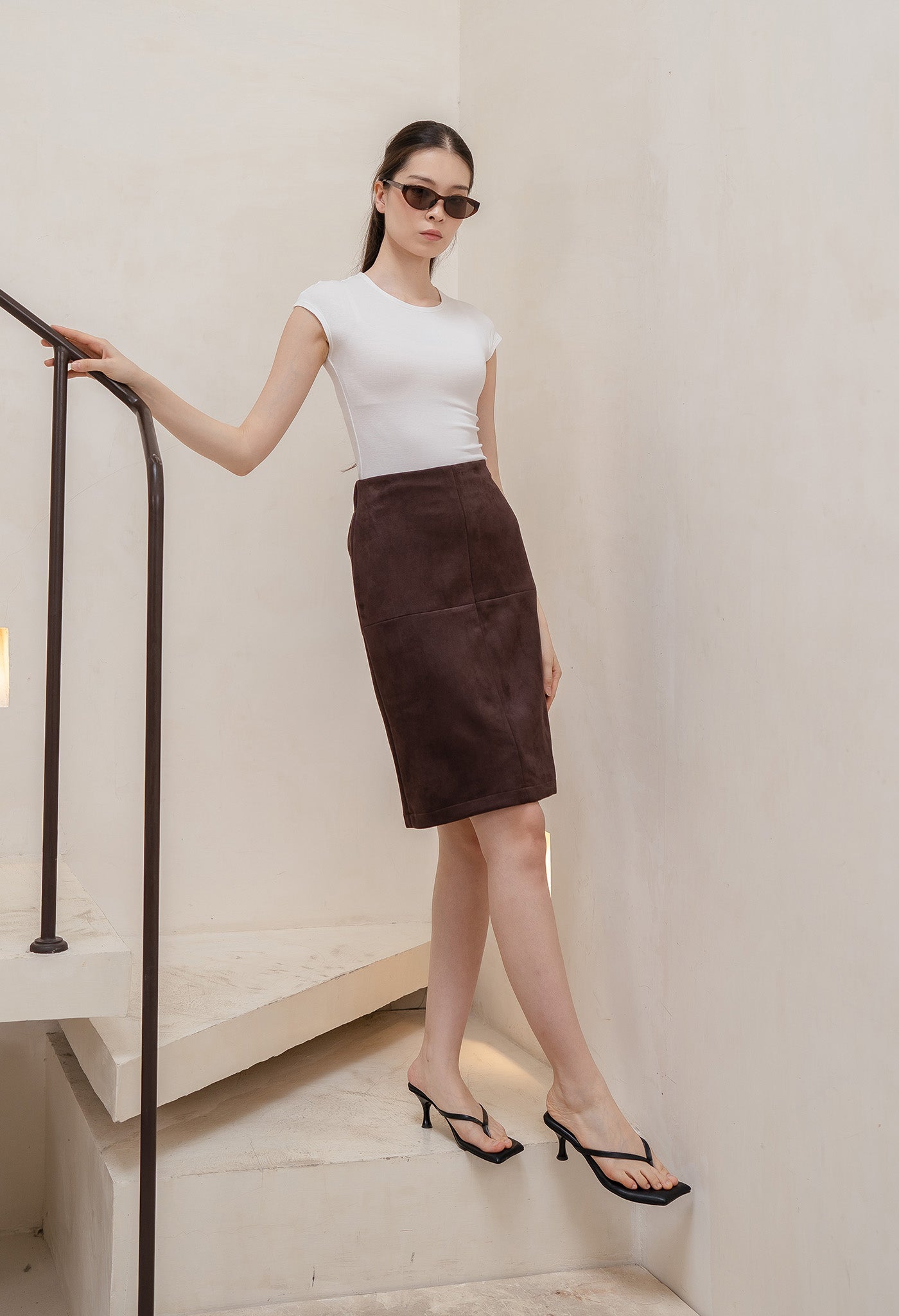 Vlada Skirt in Mahogany