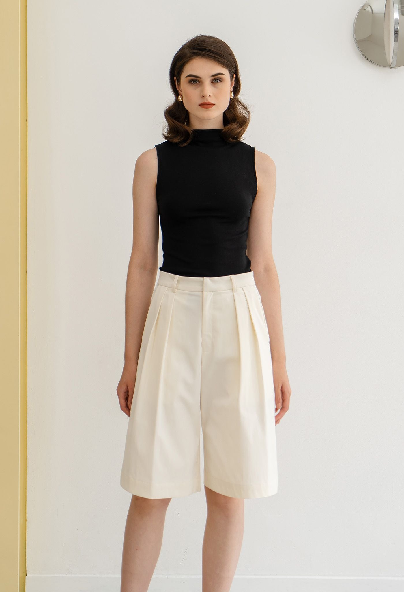 Otto Bermuda Pants Cream